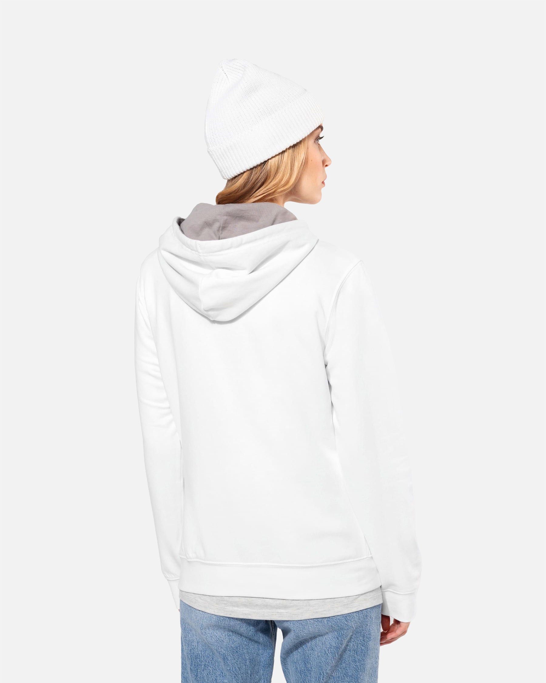 Zweifarbiges Damen Kapuzensweatshirt von VIVID