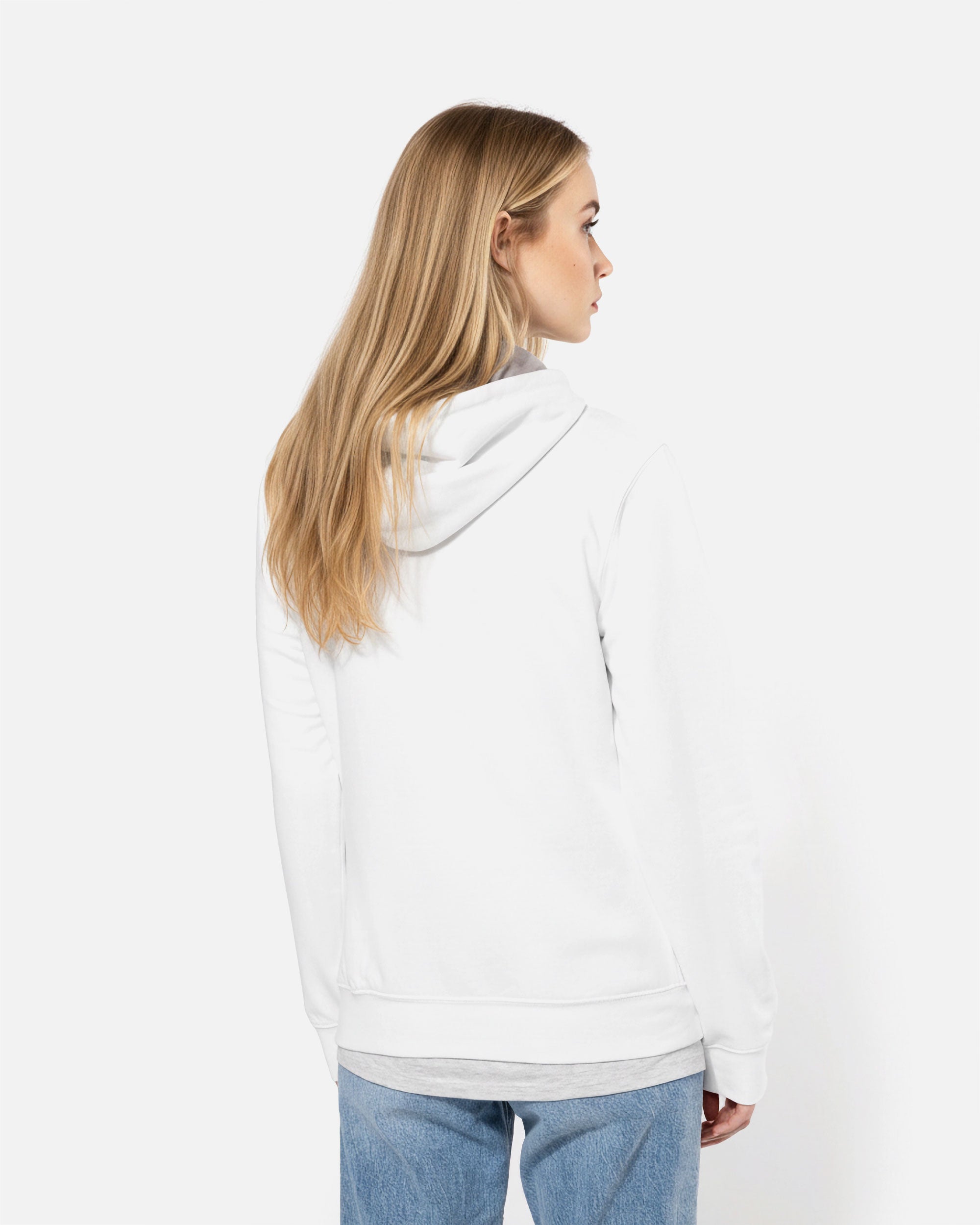 Zweifarbiges Damen Kapuzensweatshirt von VIVID