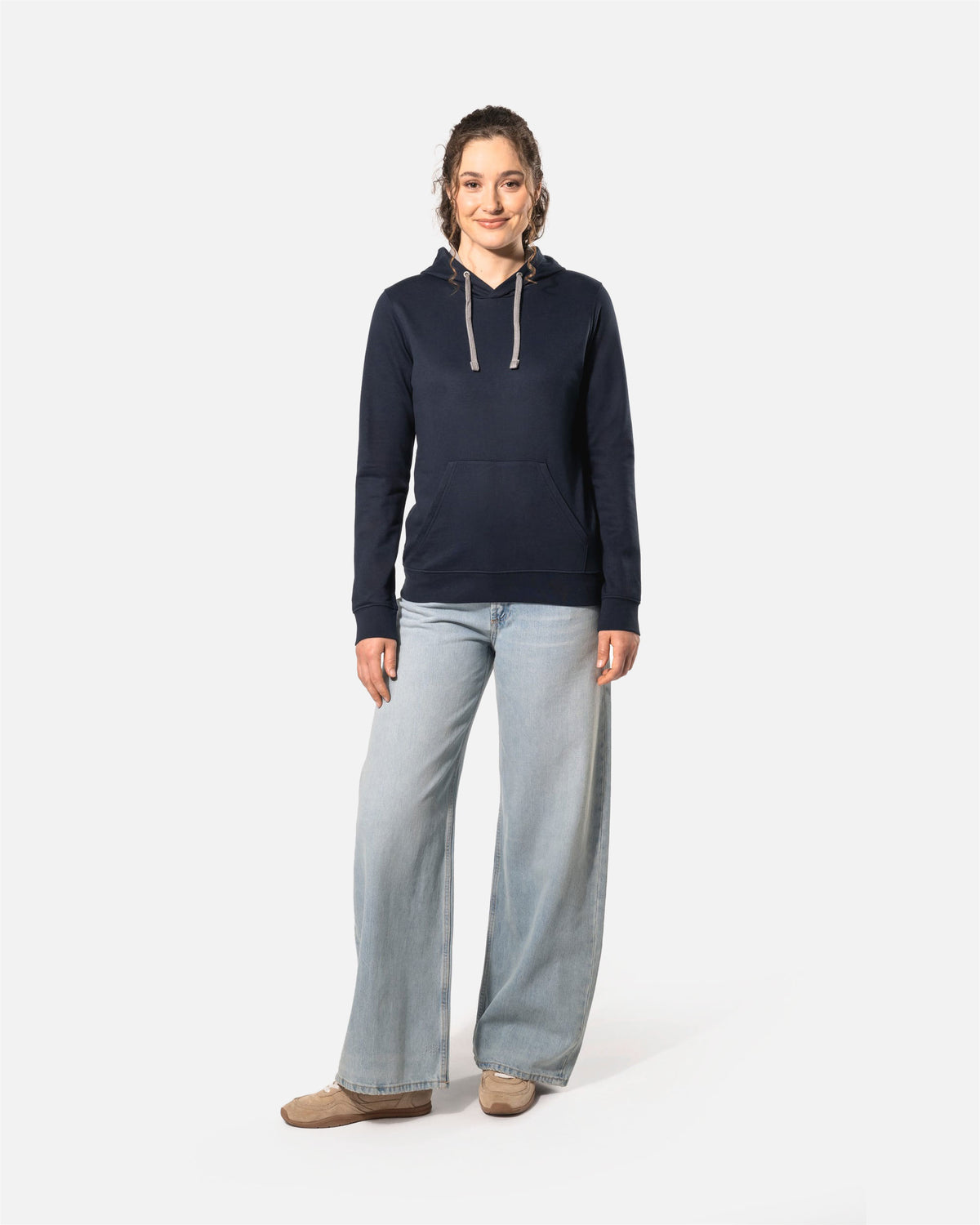 Zweifarbiges Damen Kapuzensweatshirt von VIVID