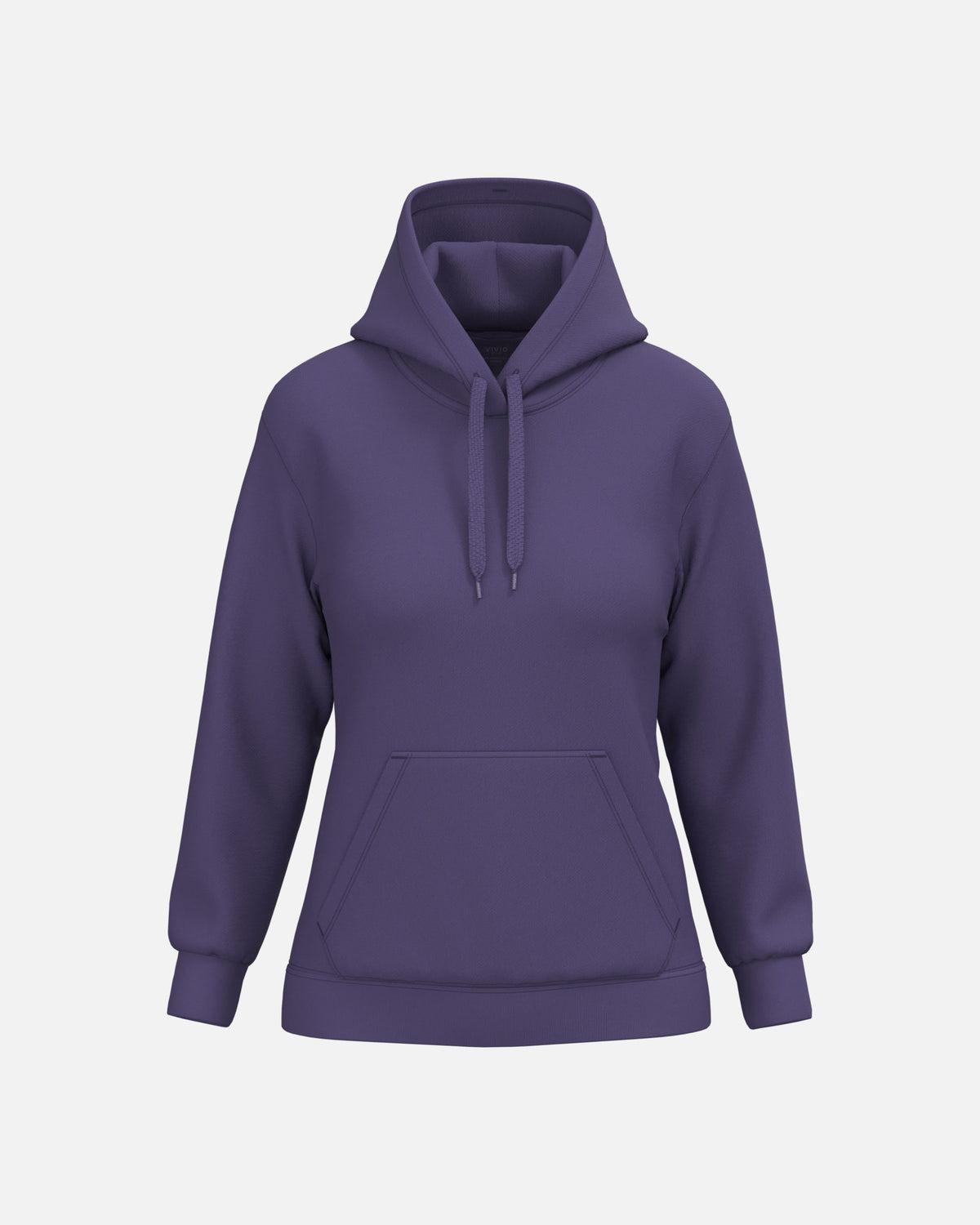 Damen Basic Kapuzensweatshirt Purple von VIVID
