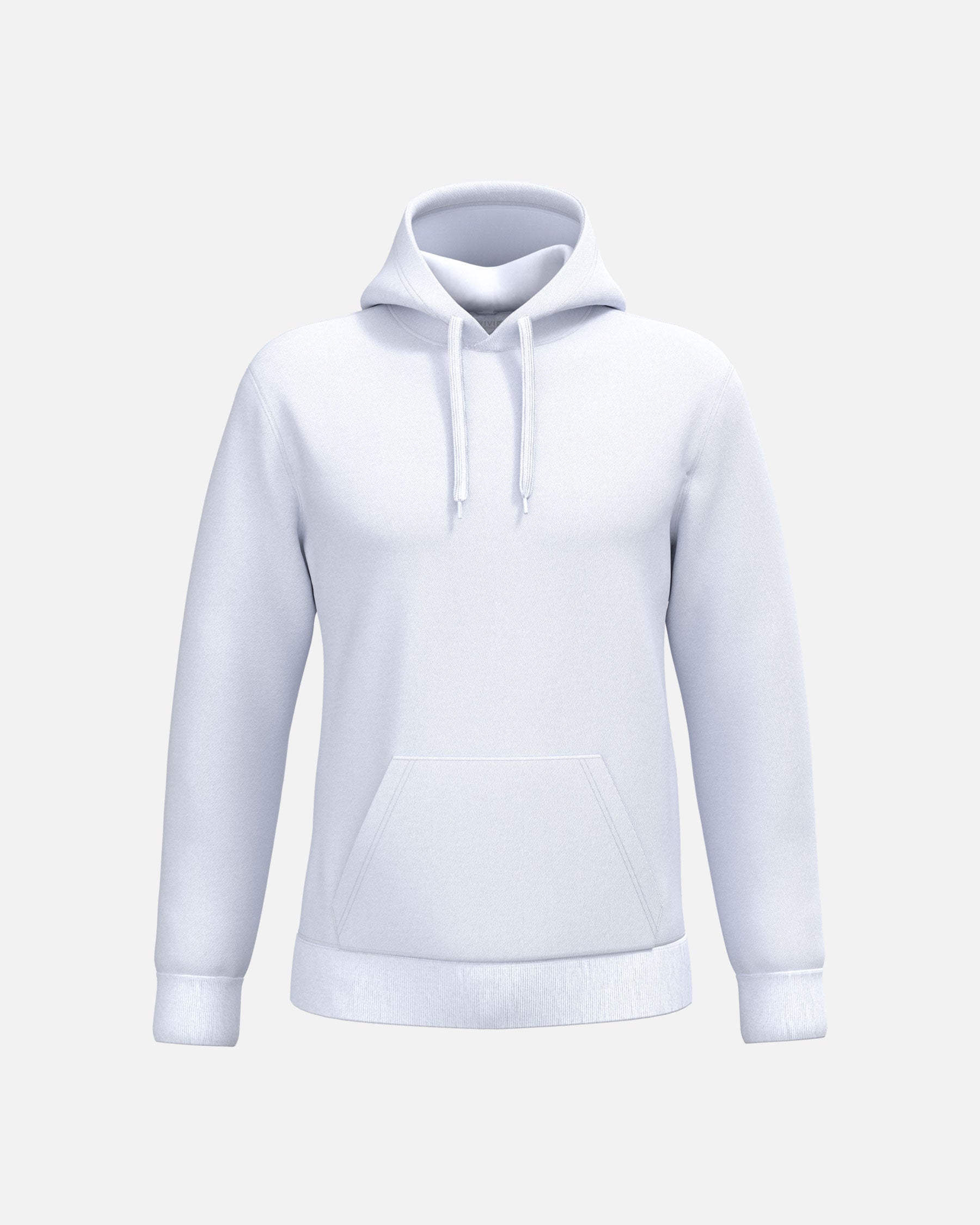 Herren Basic Kapuzensweatshirt White von VIVID