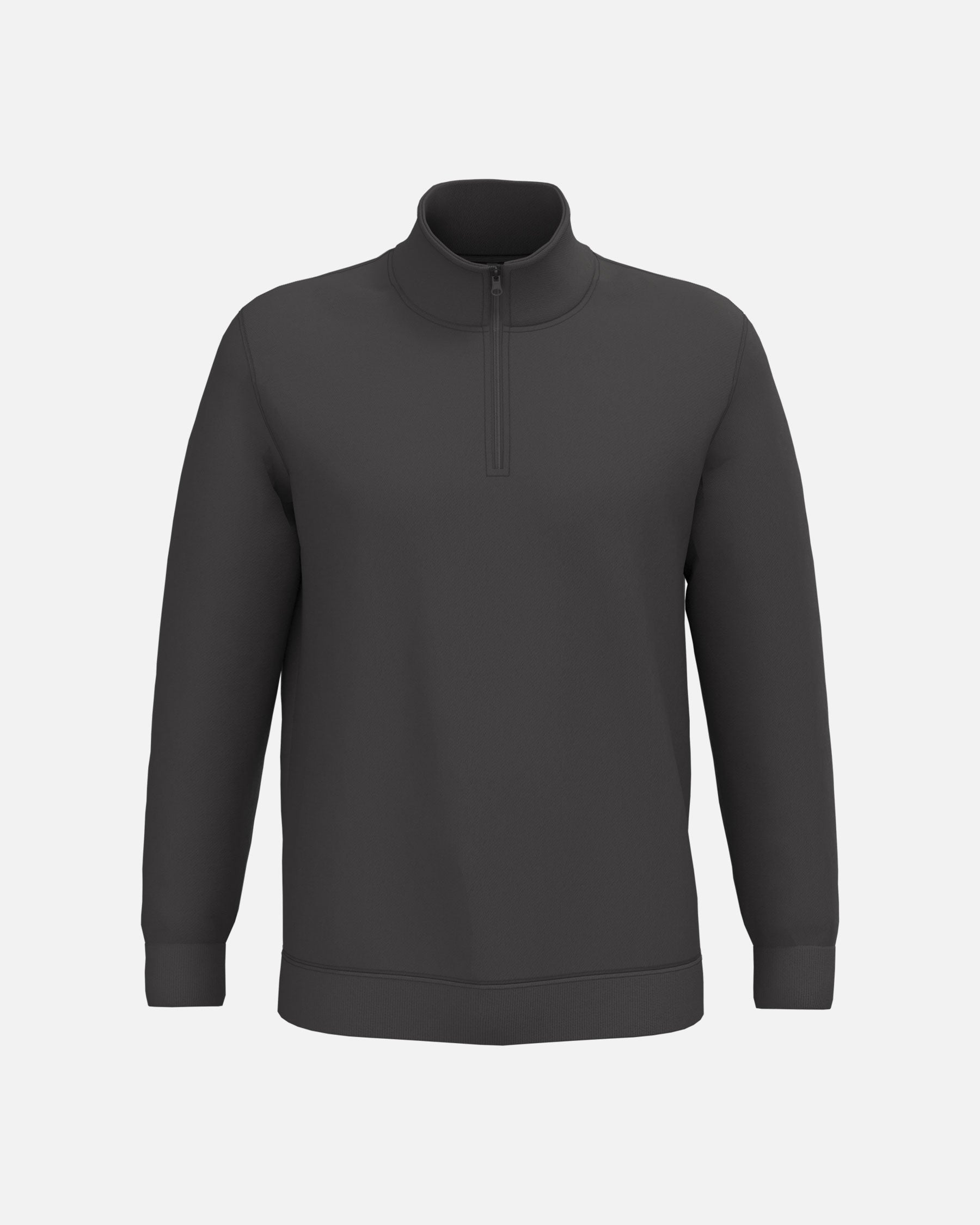 Herren Basic 1/4 Zip Sweatshirt Charcoal von VIVID