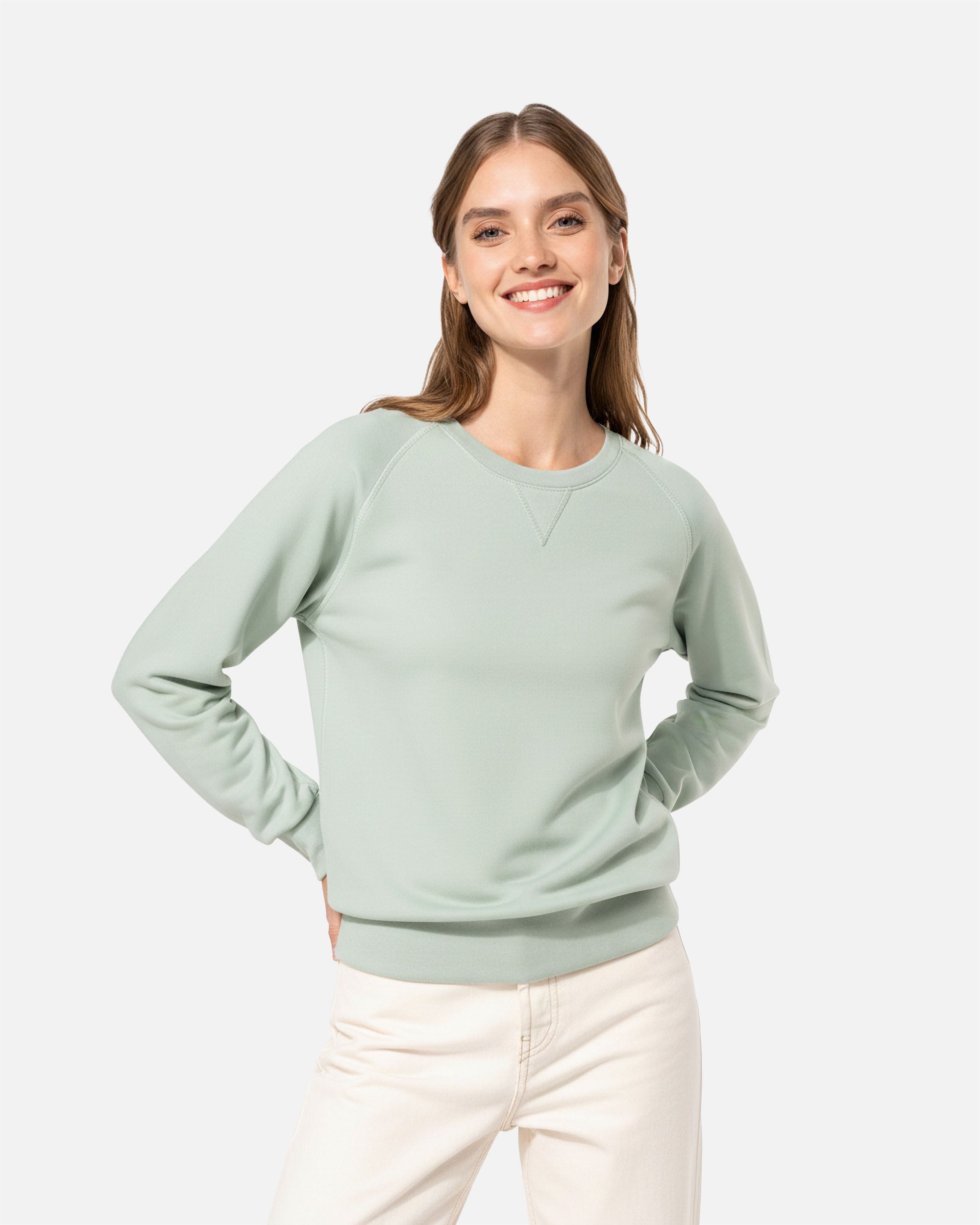 Damen Raglan Sweatshirt Sage von VIVID