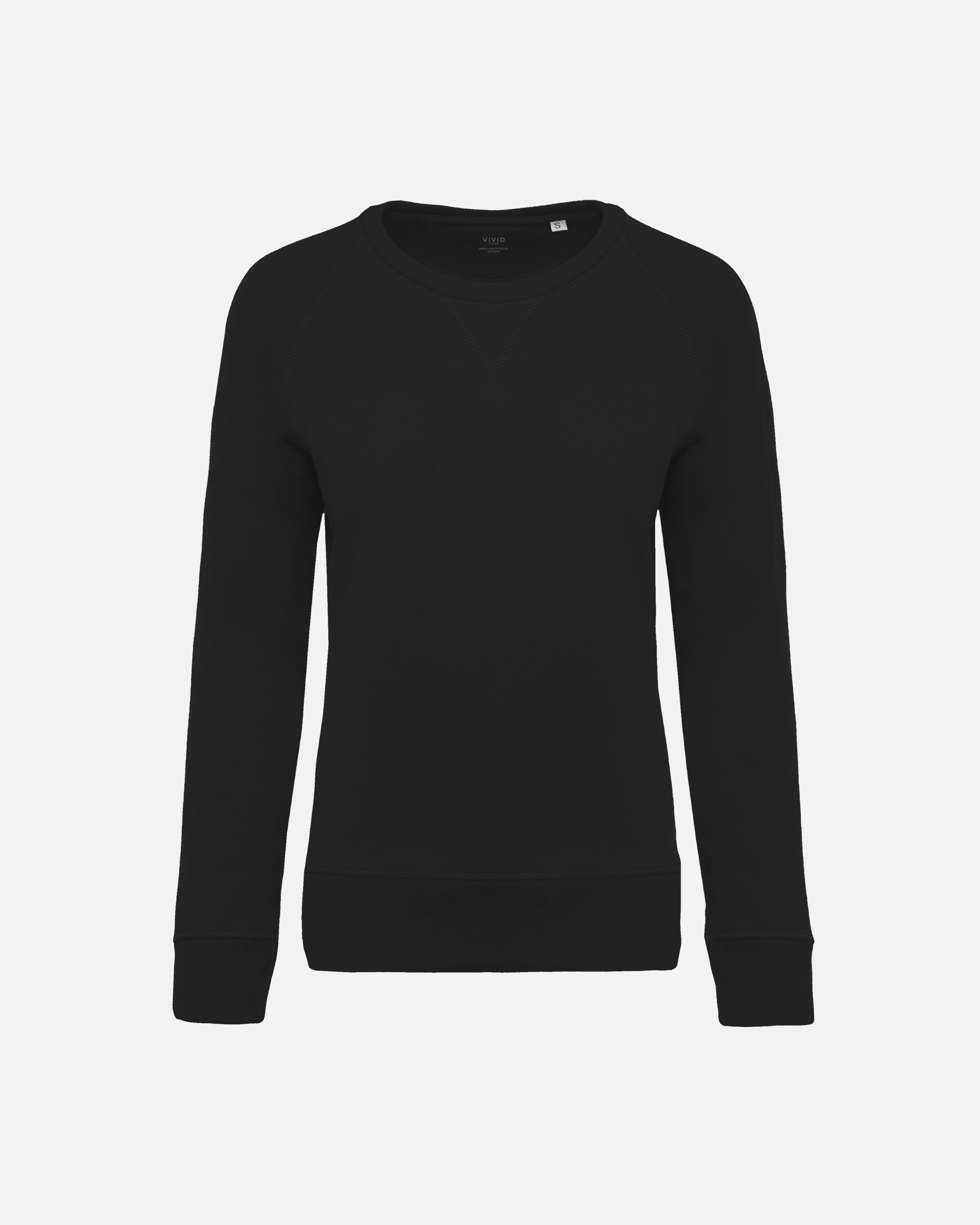 Damen Raglan Sweatshirt Black von VIVID