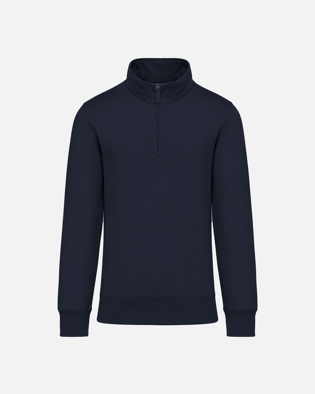 Klassisches Herren 1/4 Zip Sweatshirt Navy Blue von VIVID