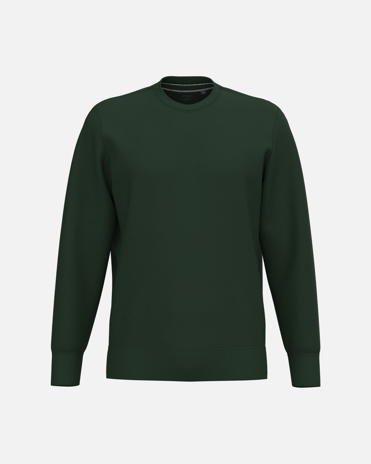 Klassisches Herren Sweatshirt Forest Green von VIVID