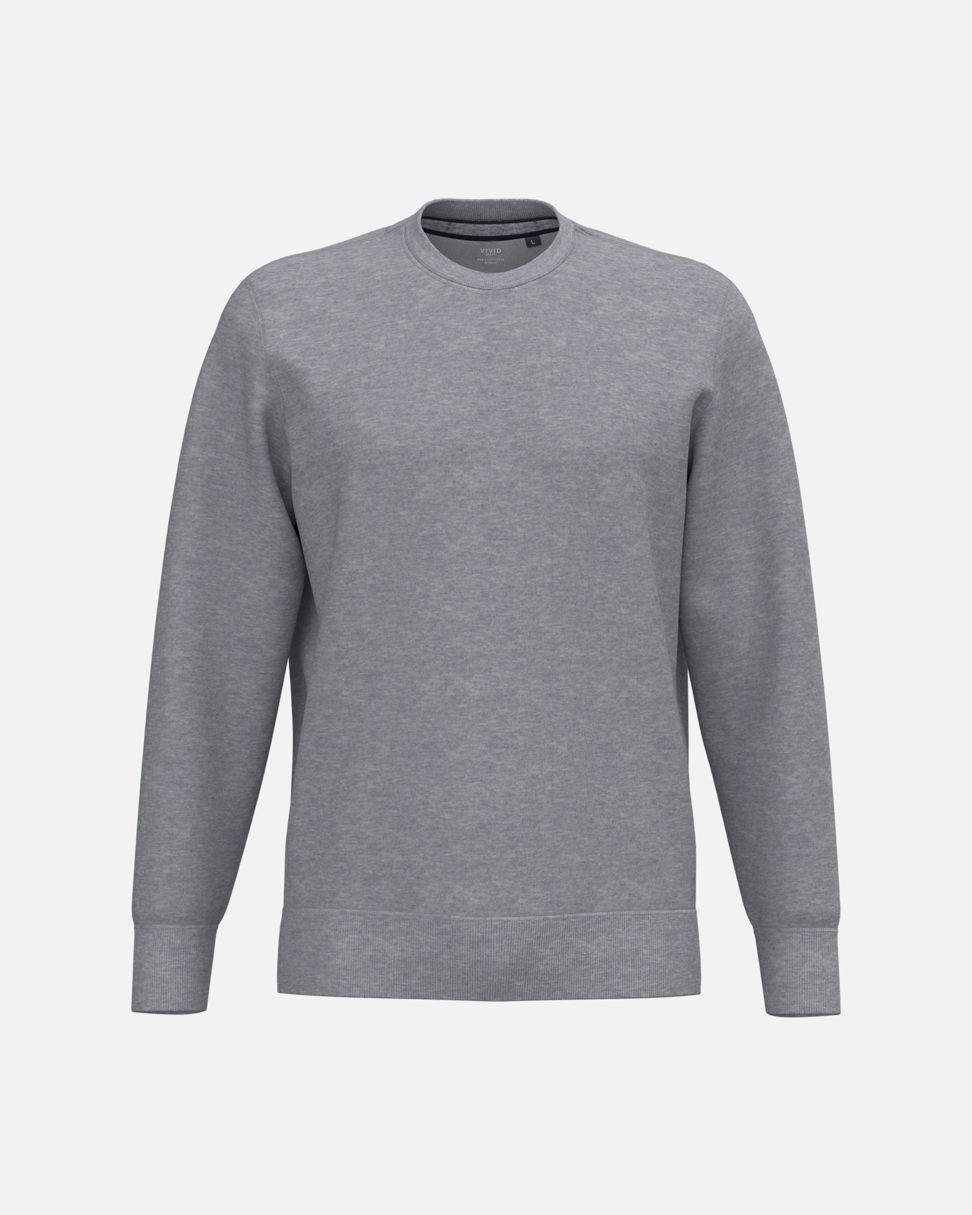 Klassisches Herren Sweatshirt Grey Heather von VIVID