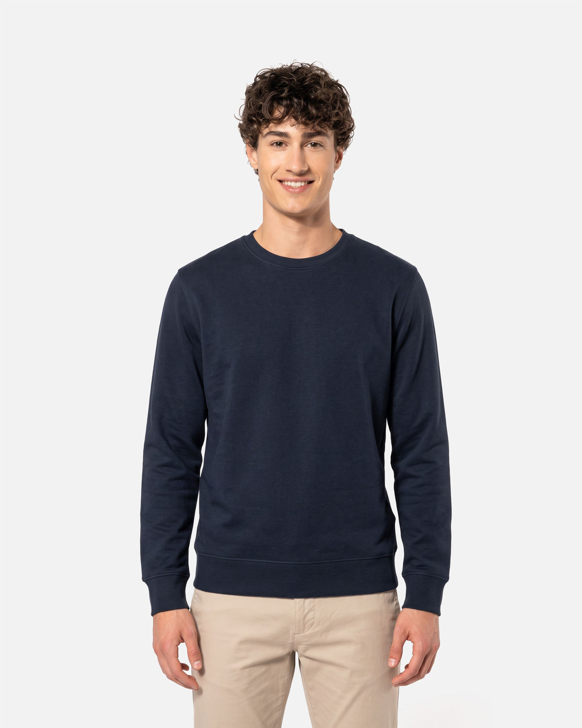 Klassisches Herren Sweatshirt Navy Blue von VIVID
