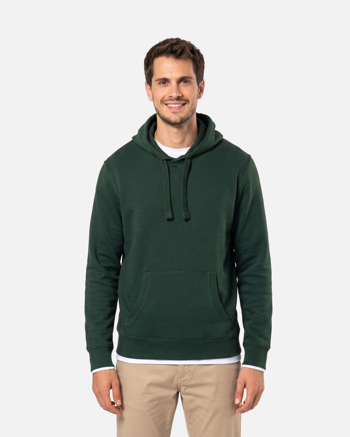 Herren Kapuzensweatshirt Forest Green von VIVID