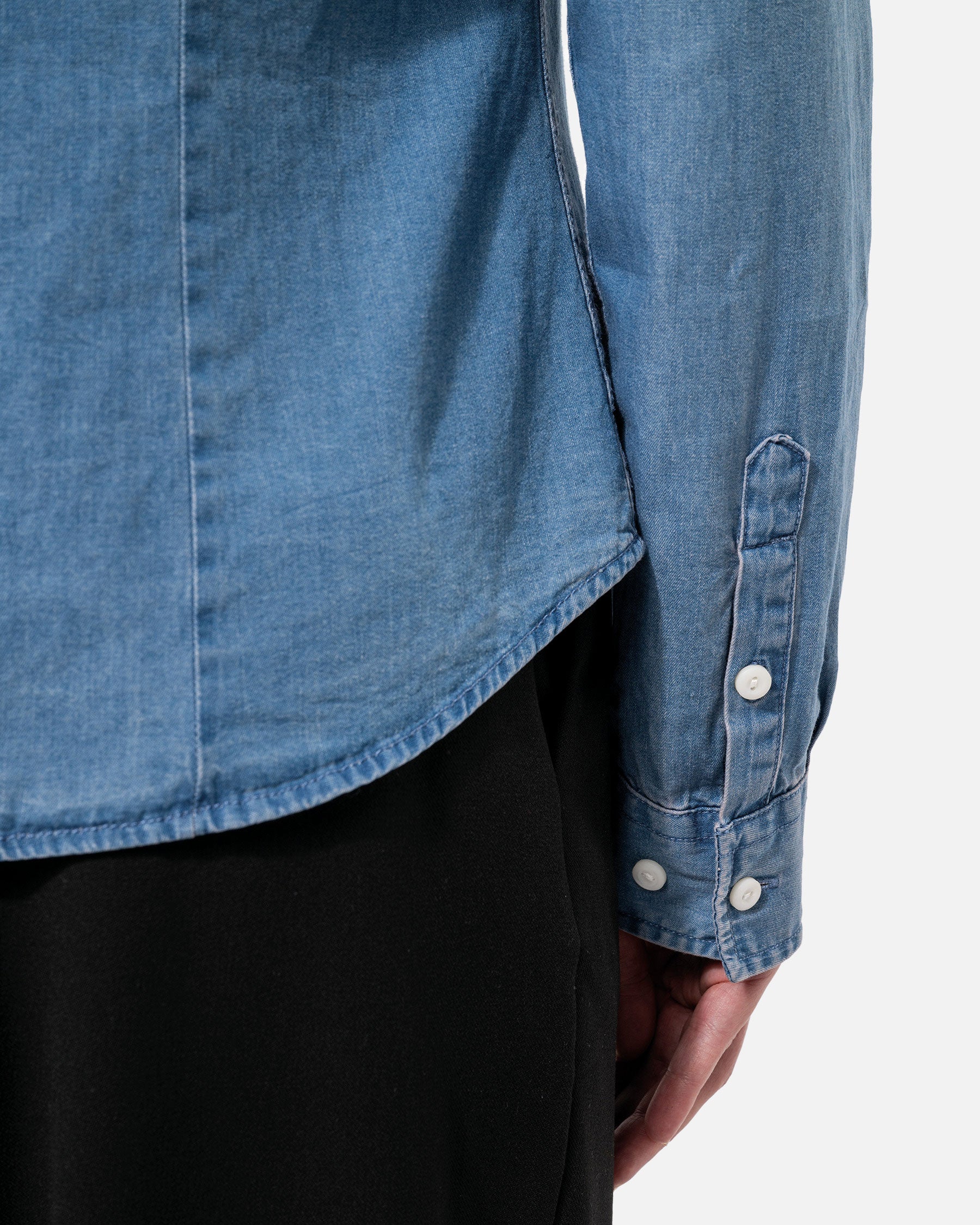Damen Langarmhemd im Denim-Look 2.0 von VIVID