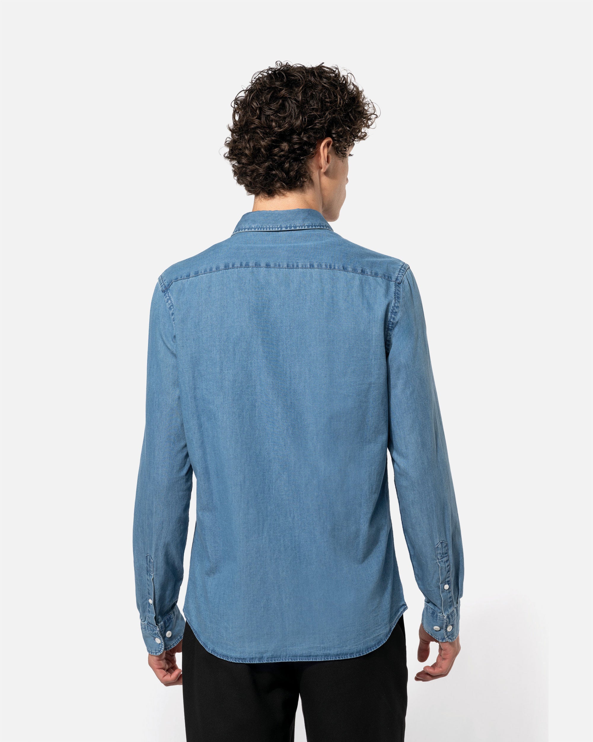 Herren Langarmhemd im Denim-Look von VIVID