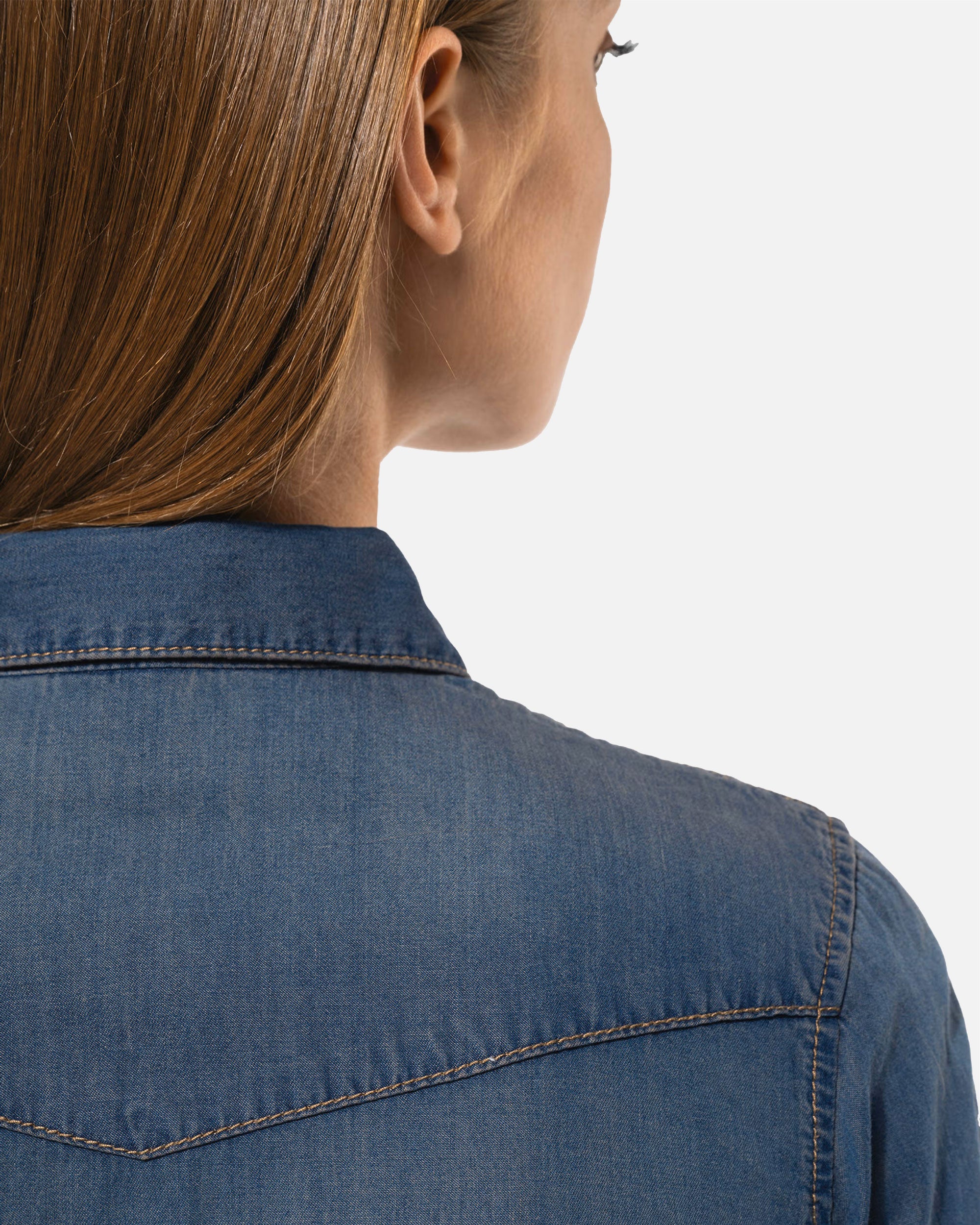 Damen Langarmhemd im Denim-Look von VIVID