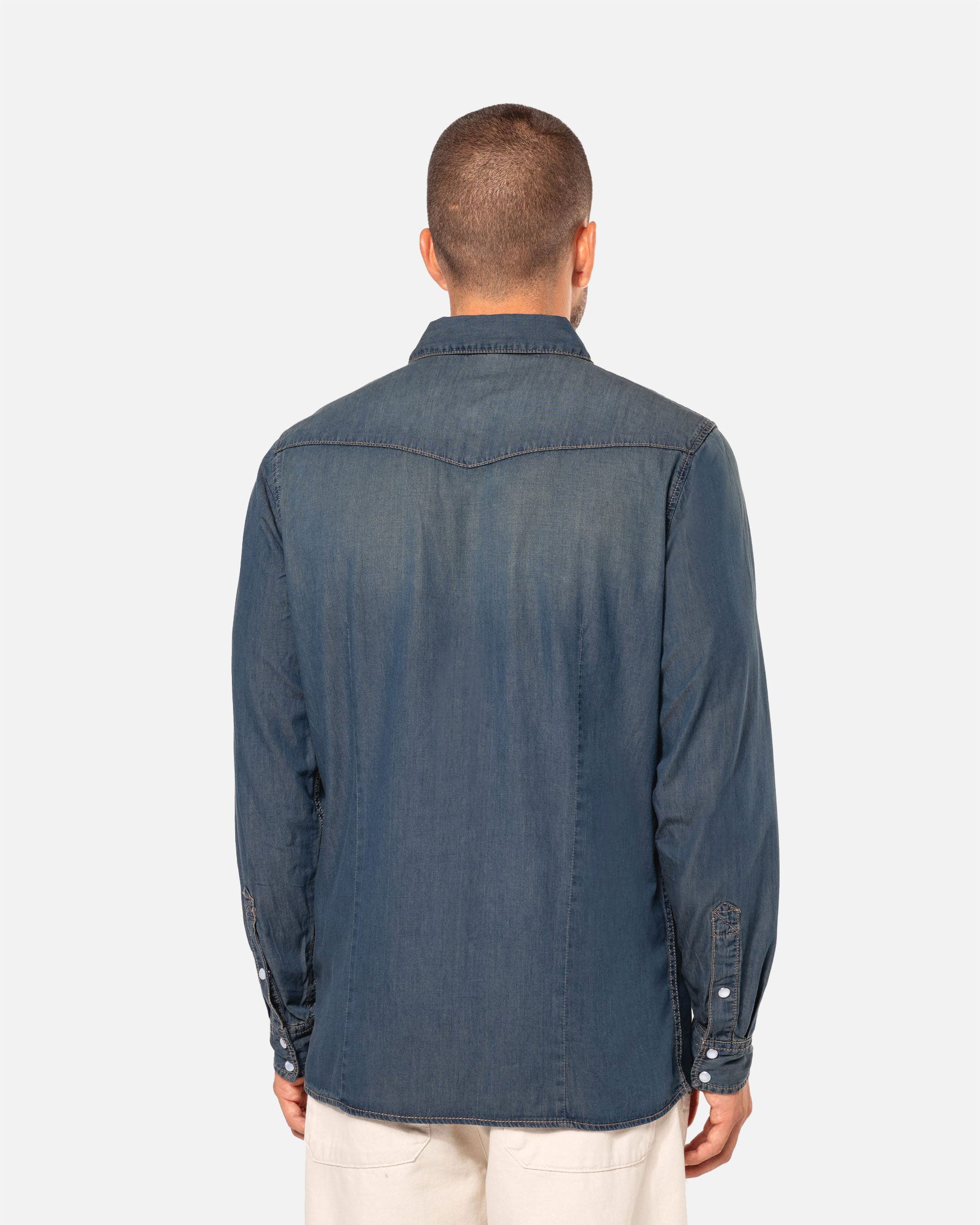 Herren Langarmhemd im Denim-Look 2.0