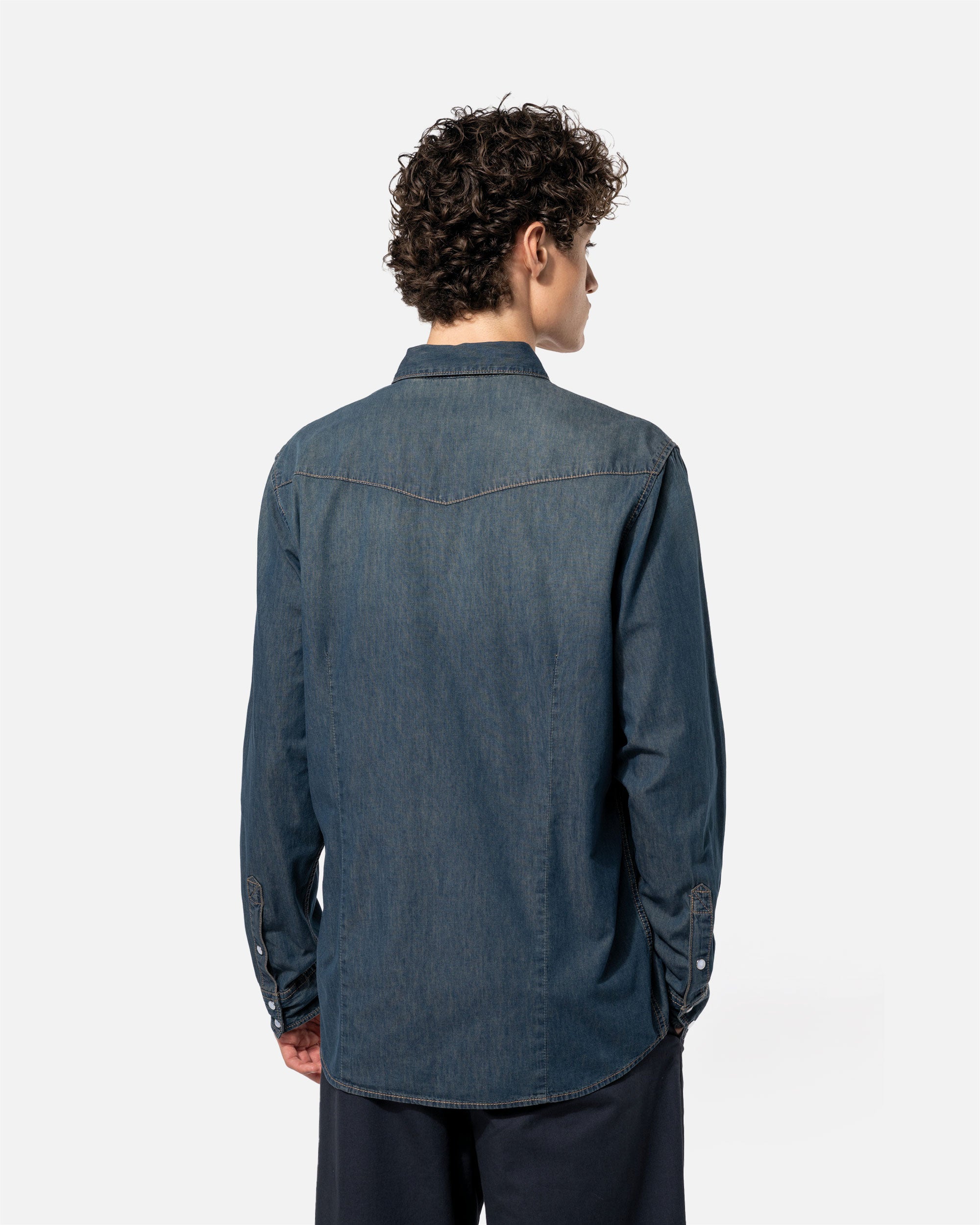 Herren Langarmhemd im Denim-Look 2.0 von VIVID
