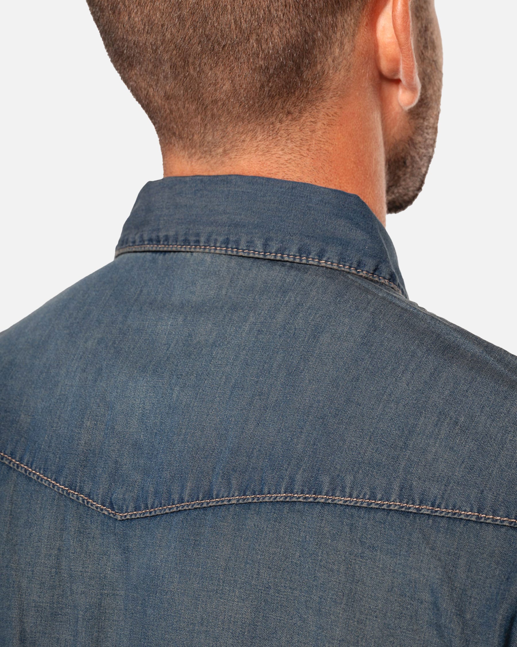 Herren Langarmhemd im Denim-Look 2.0