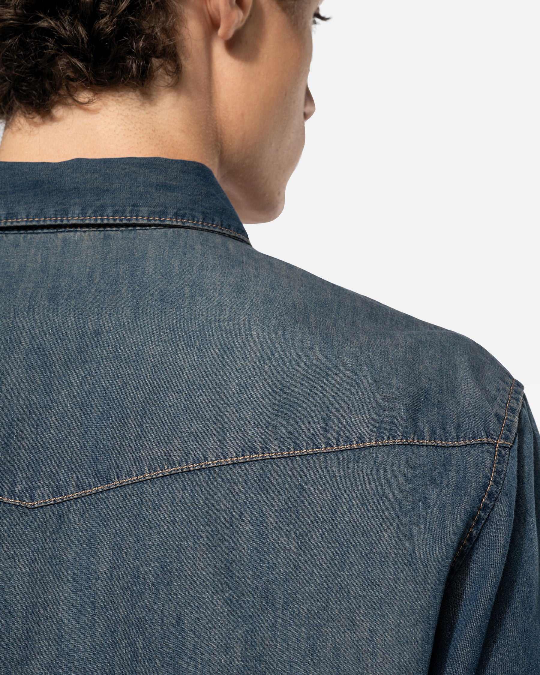 Herren Langarmhemd im Denim-Look 2.0 von VIVID