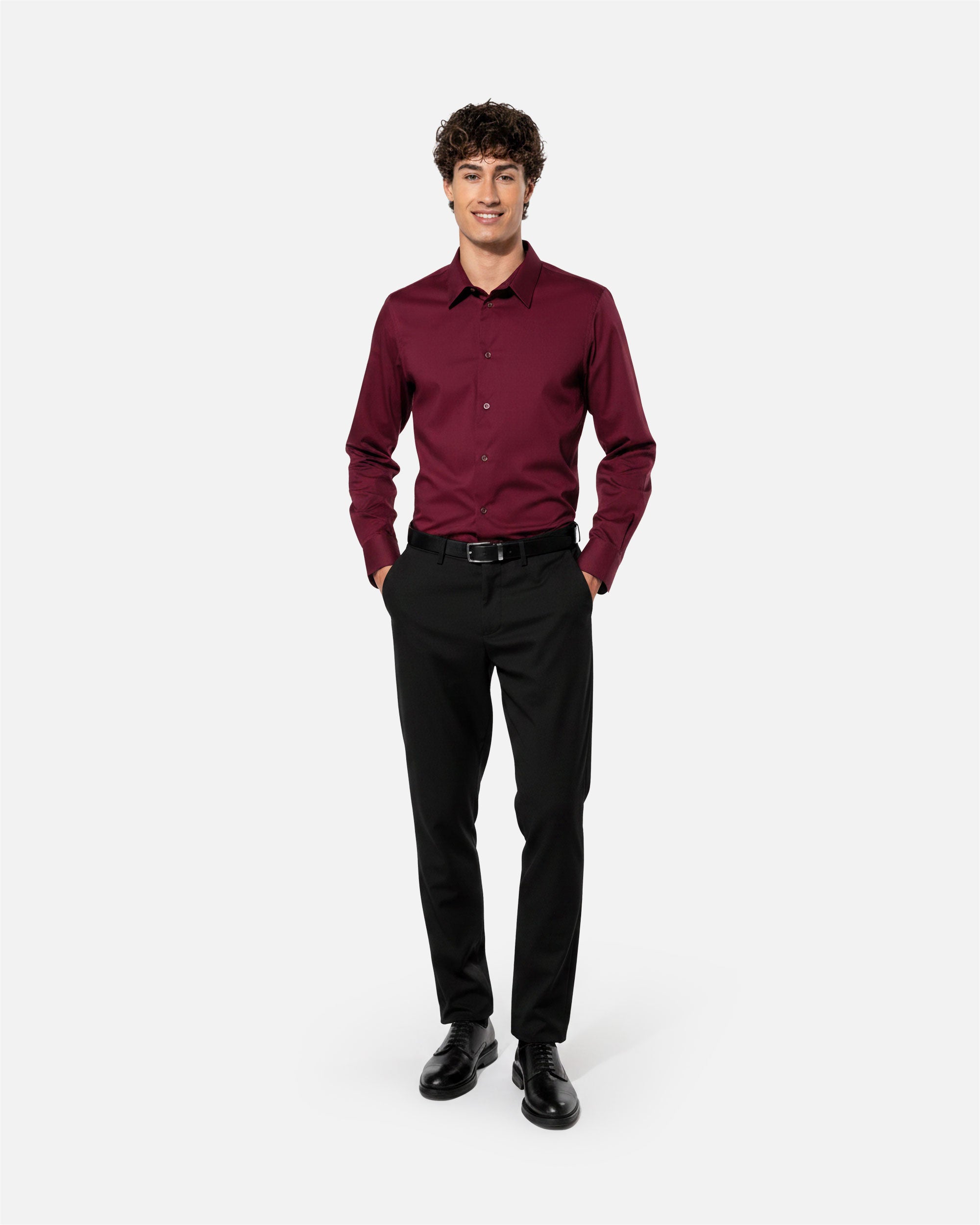 Herren Stretch Langarmhemd von VIVID