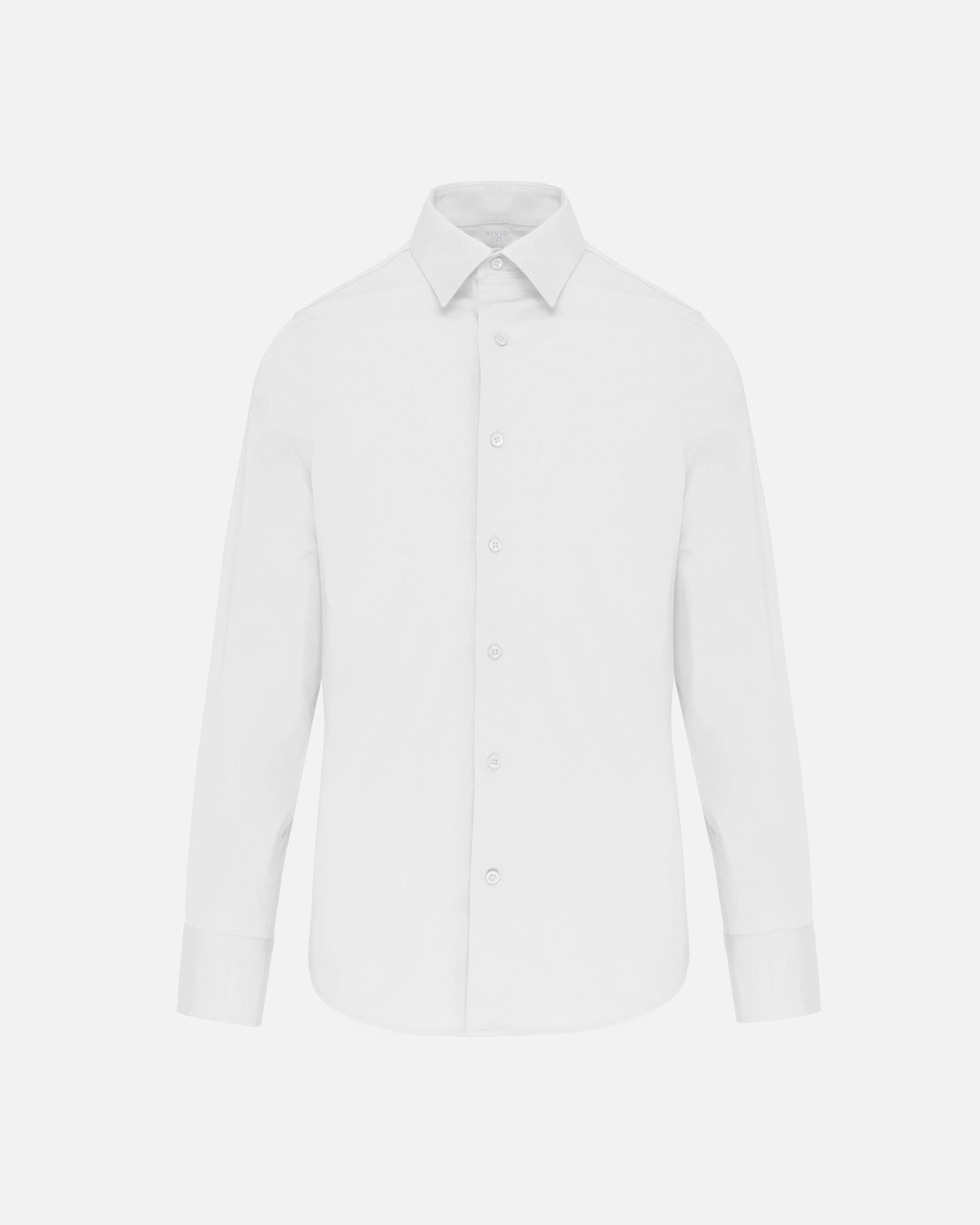 Herren Stretch Langarmhemd White von VIVID