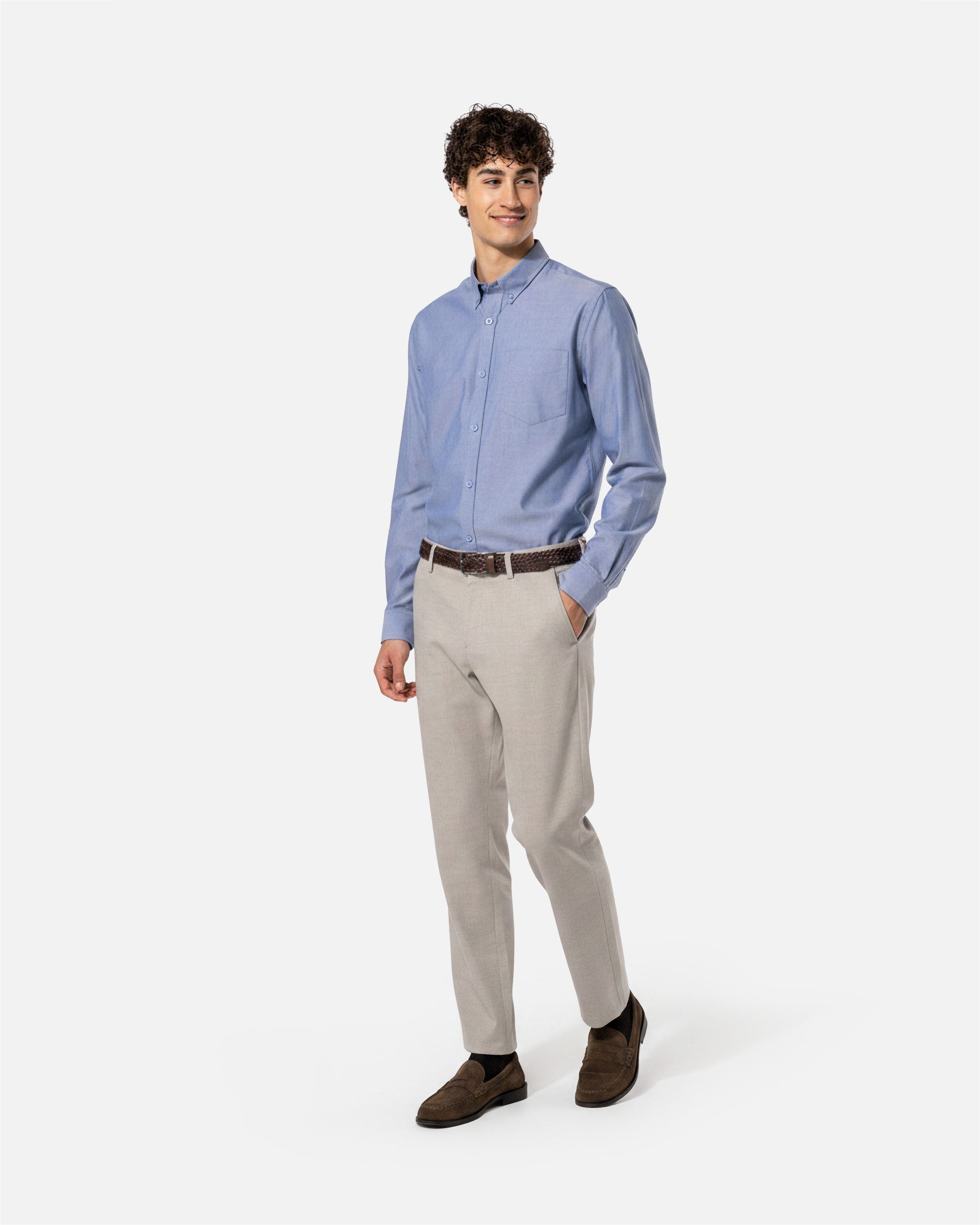 Herren Oxford Langarmhemd von VIVID