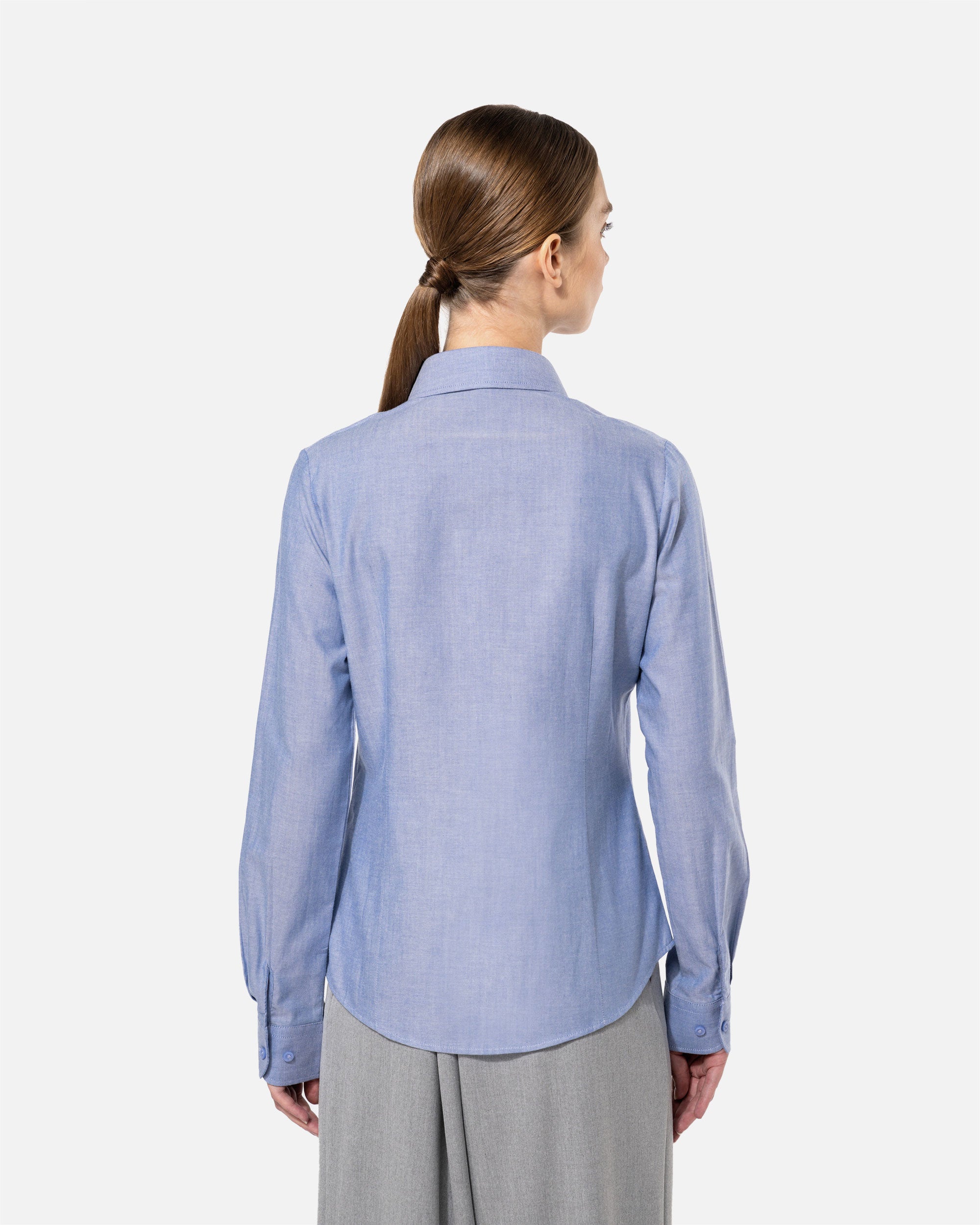 Damen Oxford Langarmbluse von VIVID