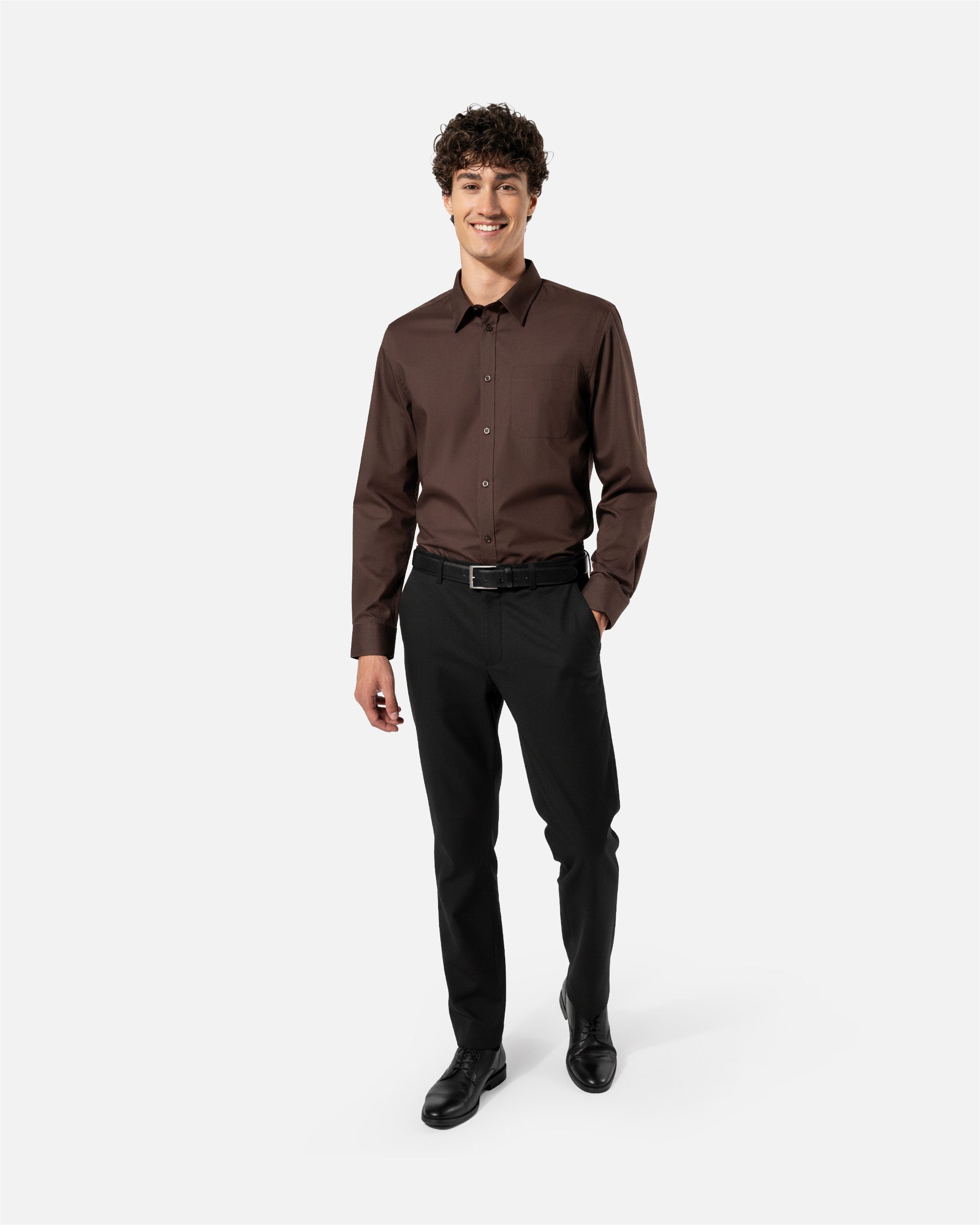 Herren Popeline Langarmhemd von VIVID