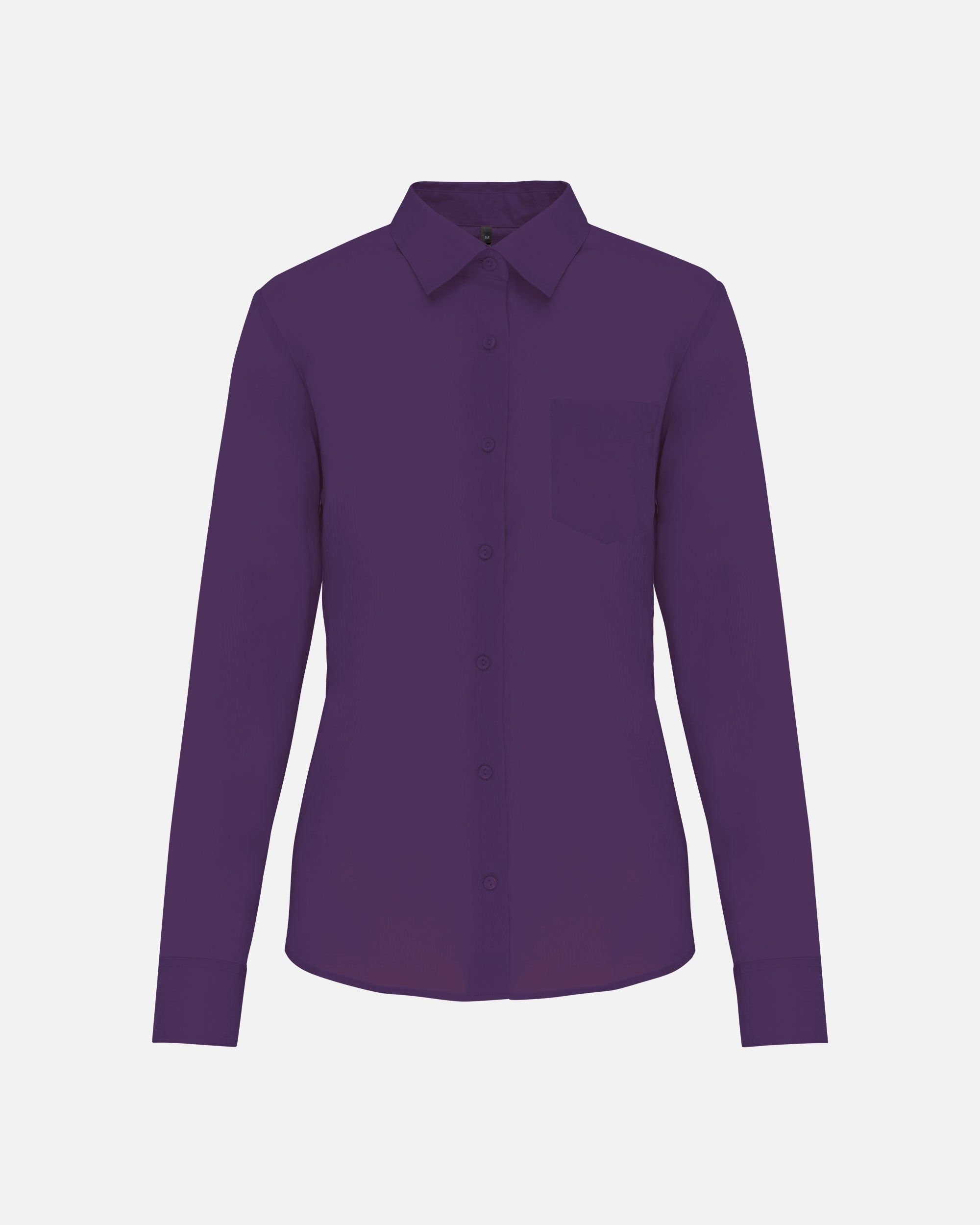 Damen Popeline Langarmhemd Purple von VIVID