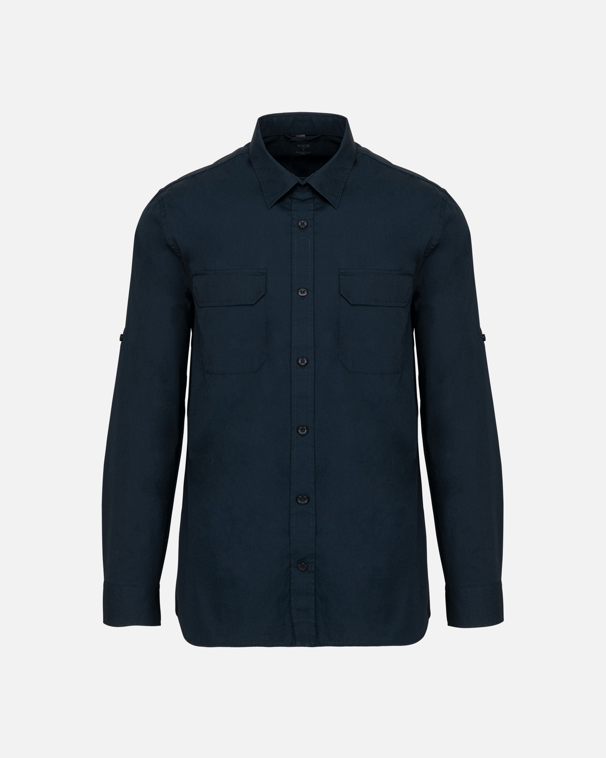 Herren Safari Langarmhemd