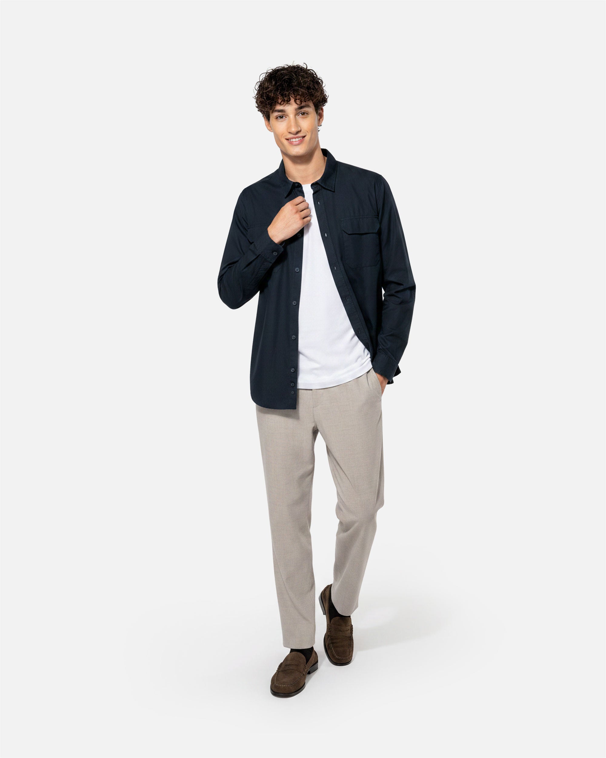 Herren Safari Langarmhemd von VIVID