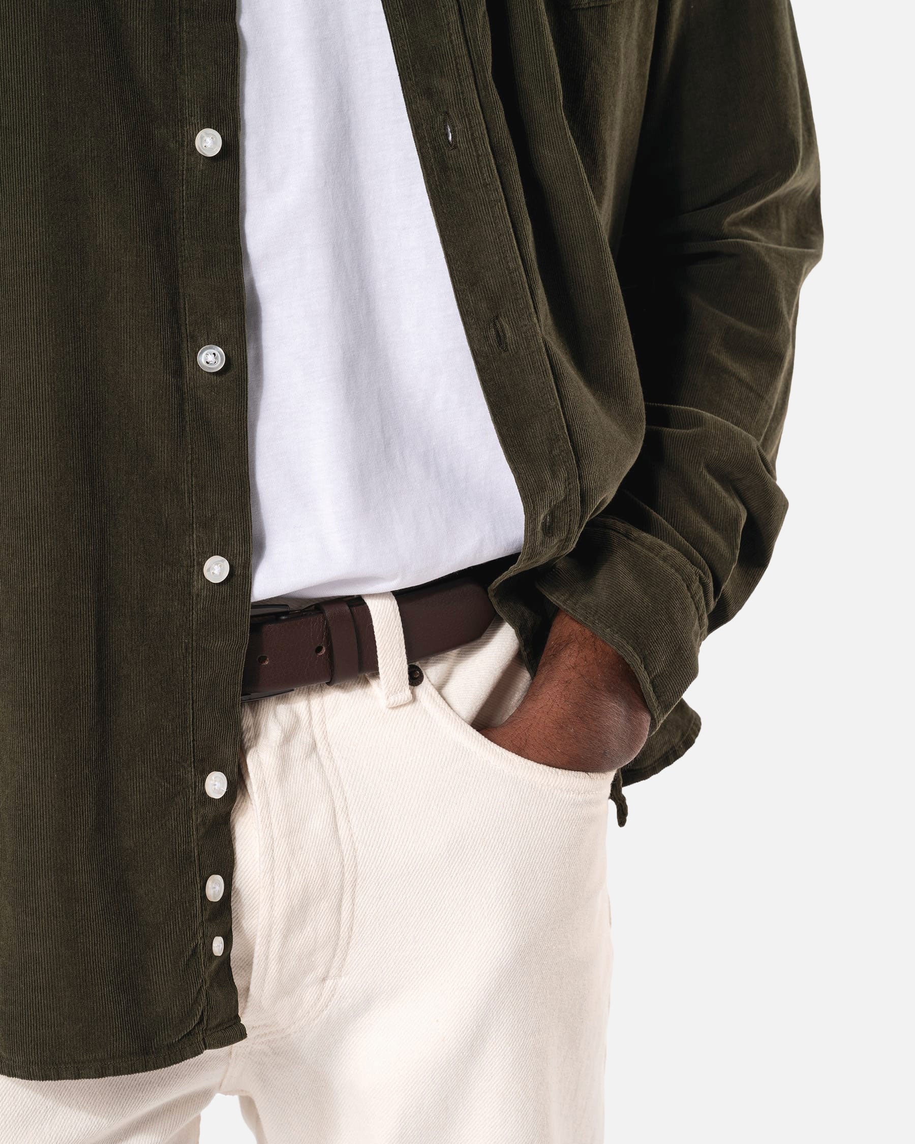 Herren Cord Langarmhemd von VIVID