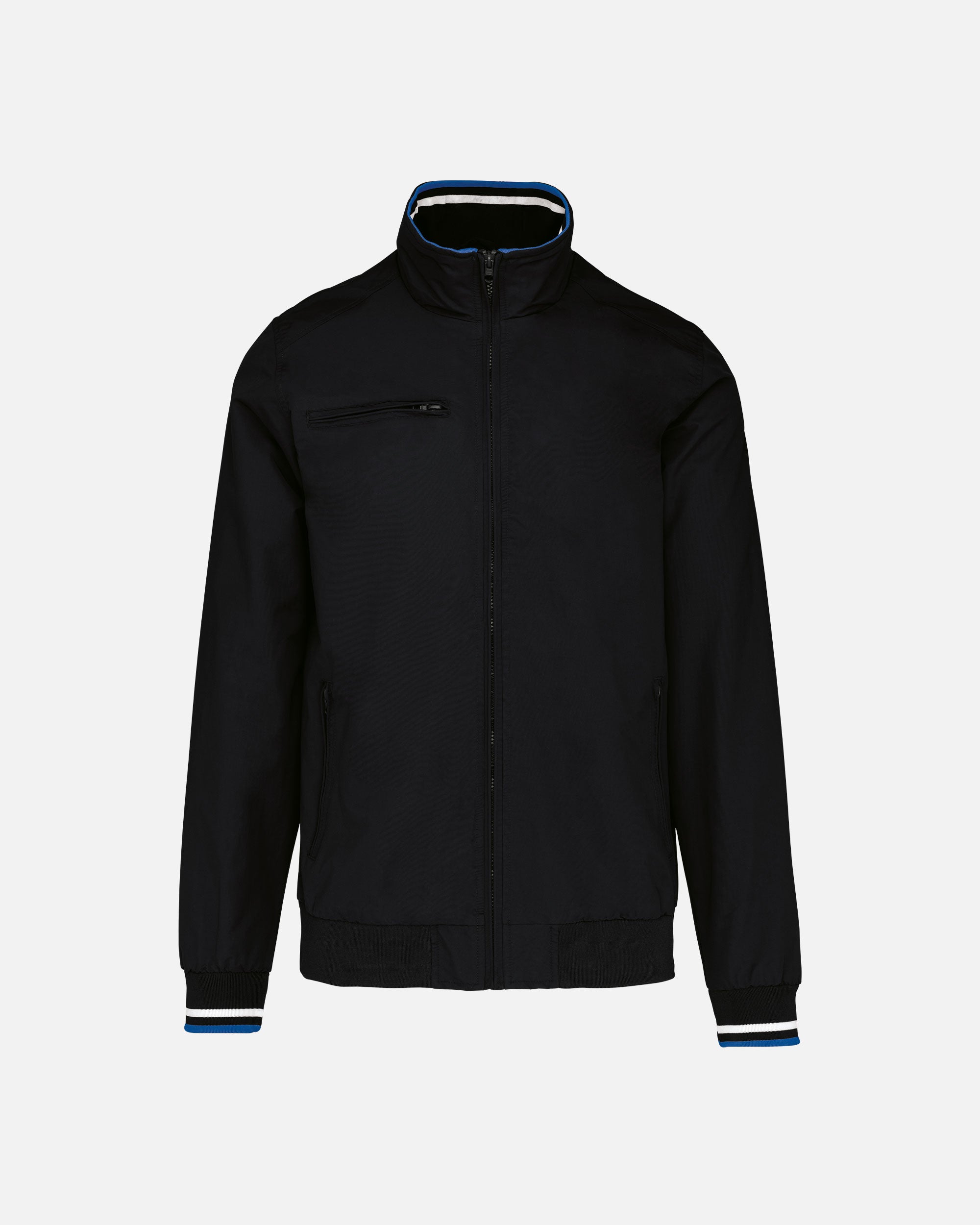 Herren Alltags Jacke Black-White-Blue von VIVID