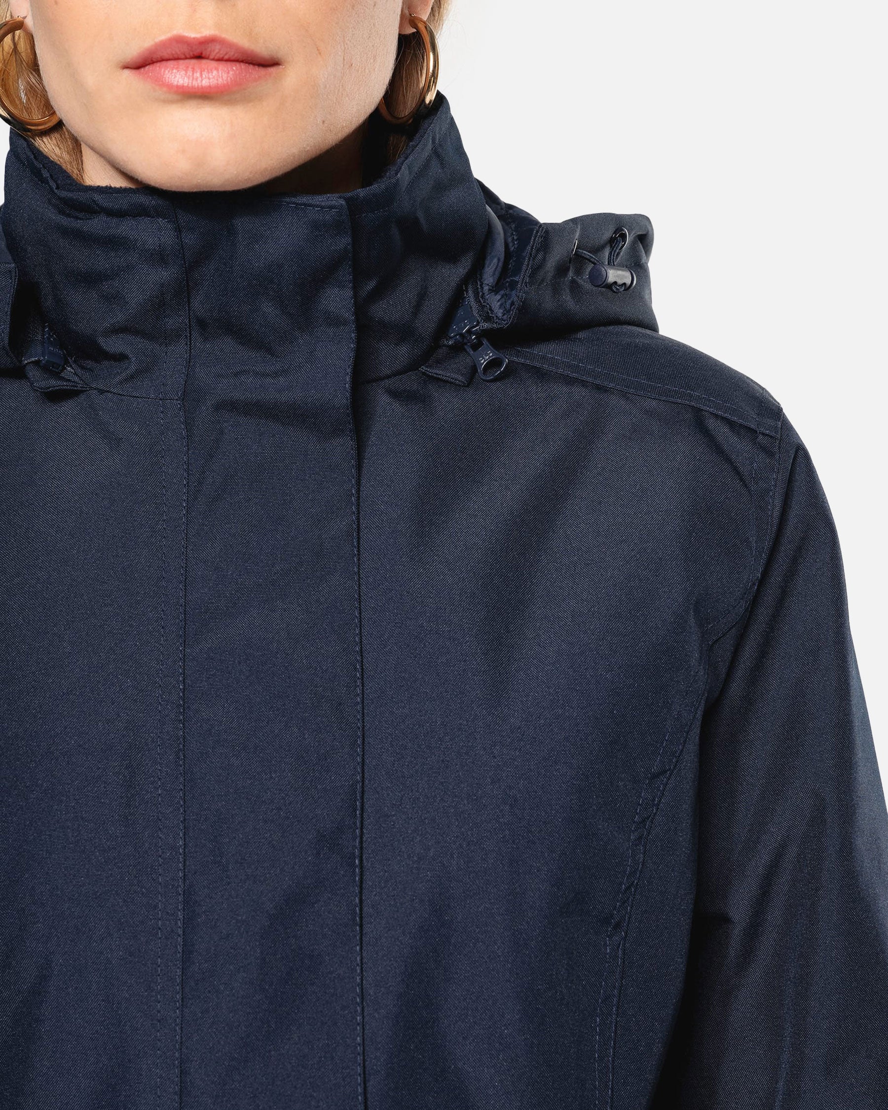 Damen Parka Jacke mit abnehmbarer Kapuze von VIVID