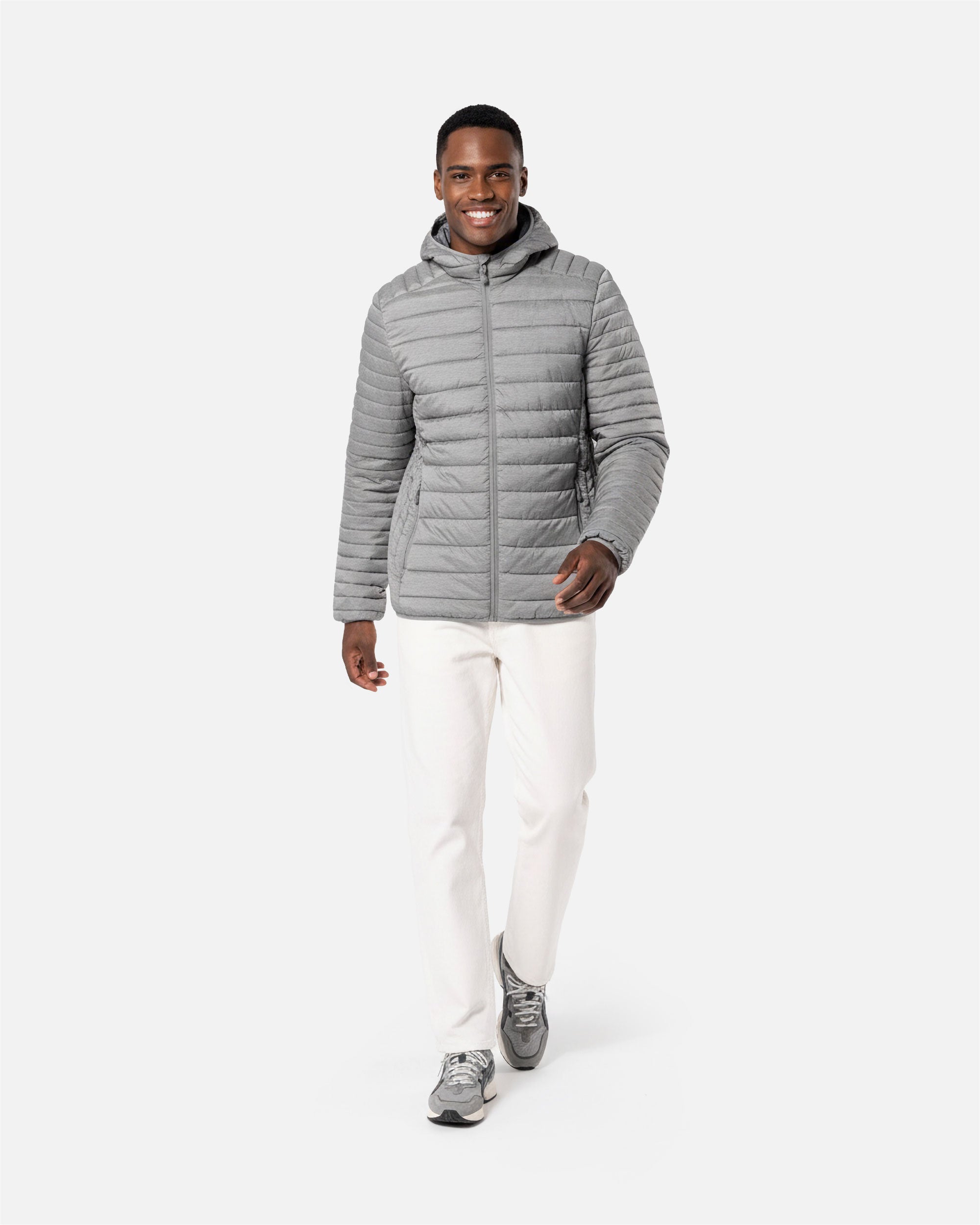 Leichte Herren Steppjacke mit Kapuze von VIVID
