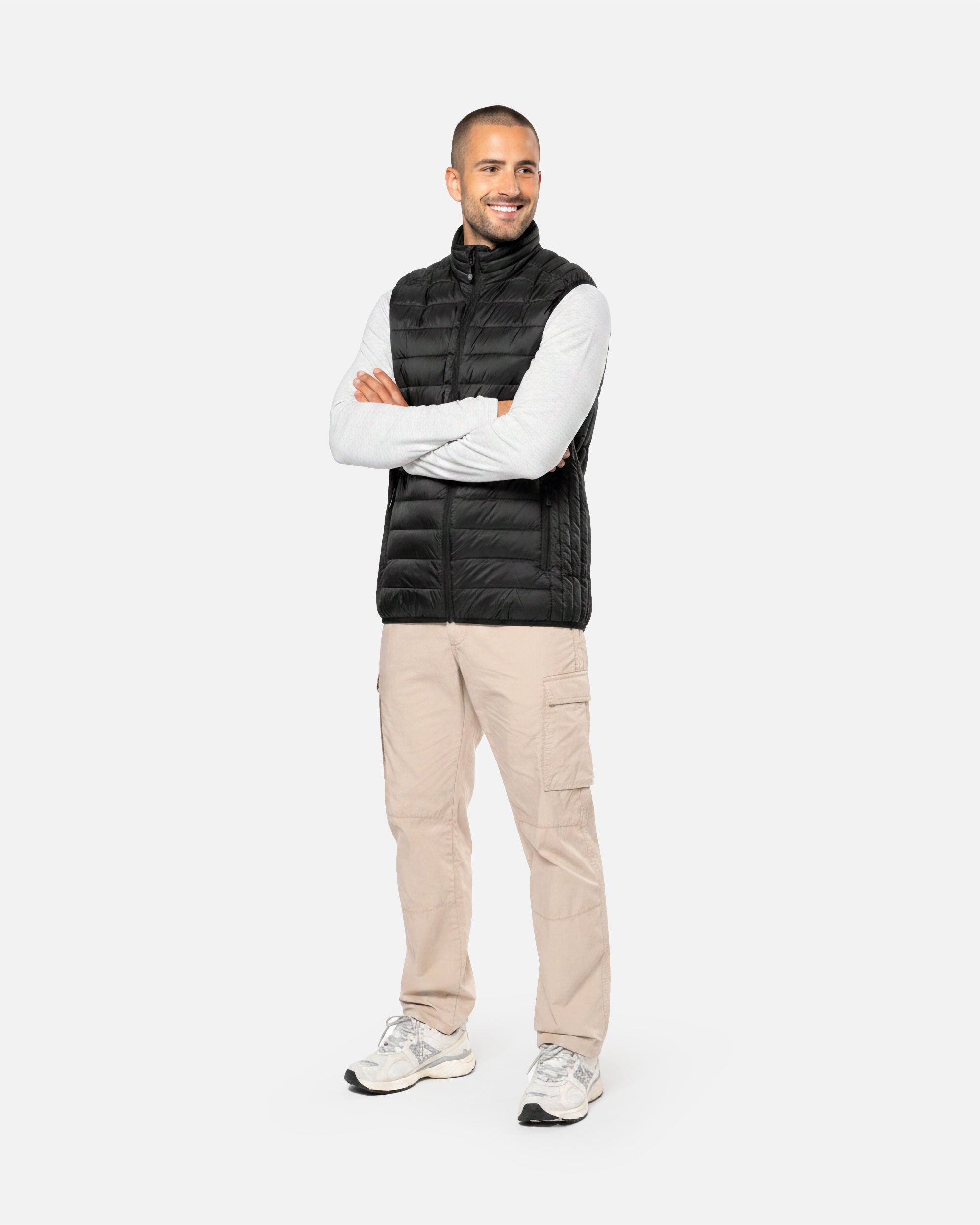 Leichte Herren Steppweste Black von VIVID