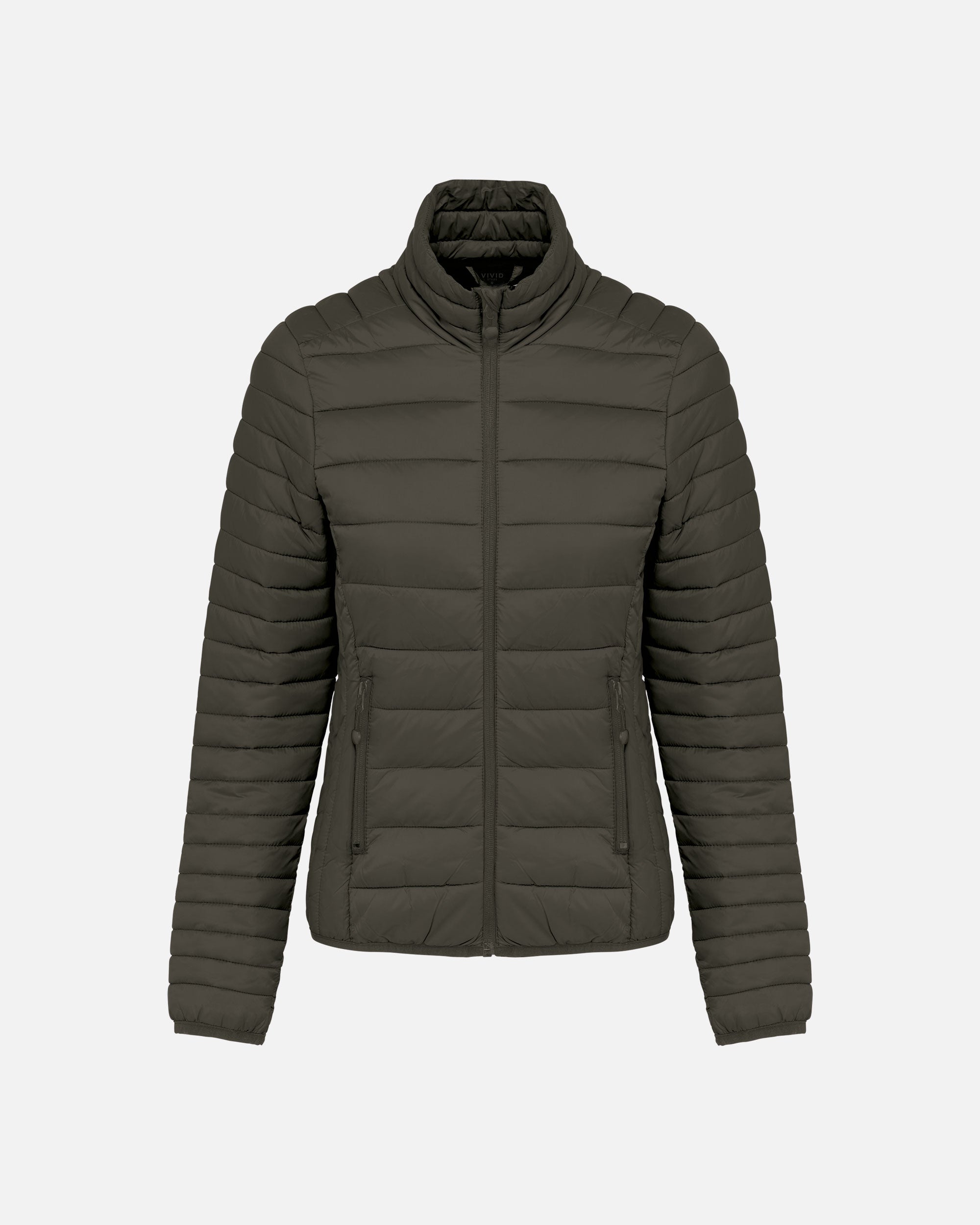 Leichte Damen Steppjacke Khaki von VIVID