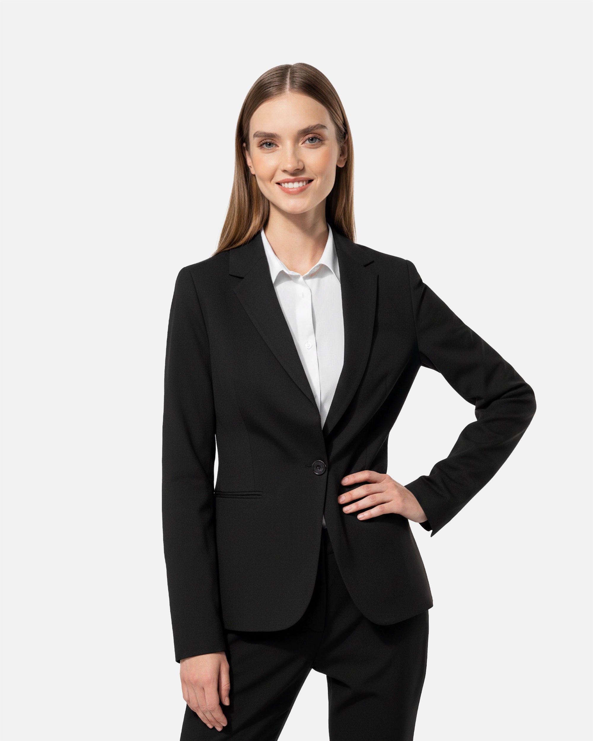 Moderner Damen Blazer Black von VIVID