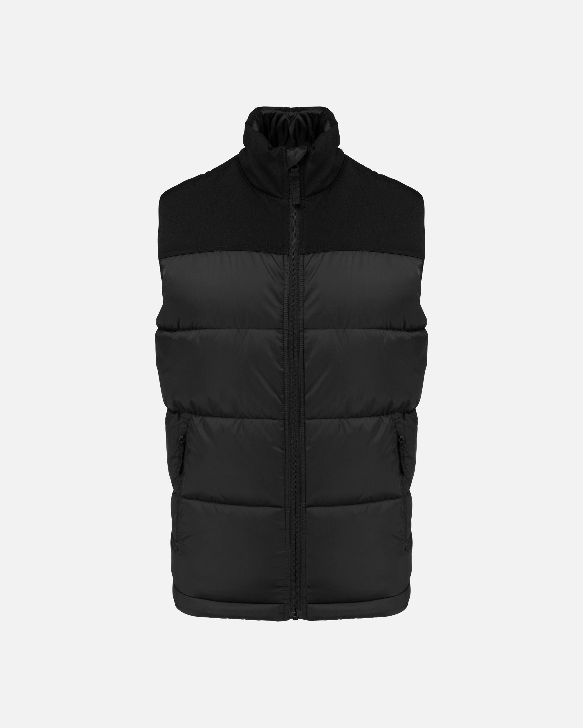 Zweifarbige Unisex Steppweste Black von VIVID