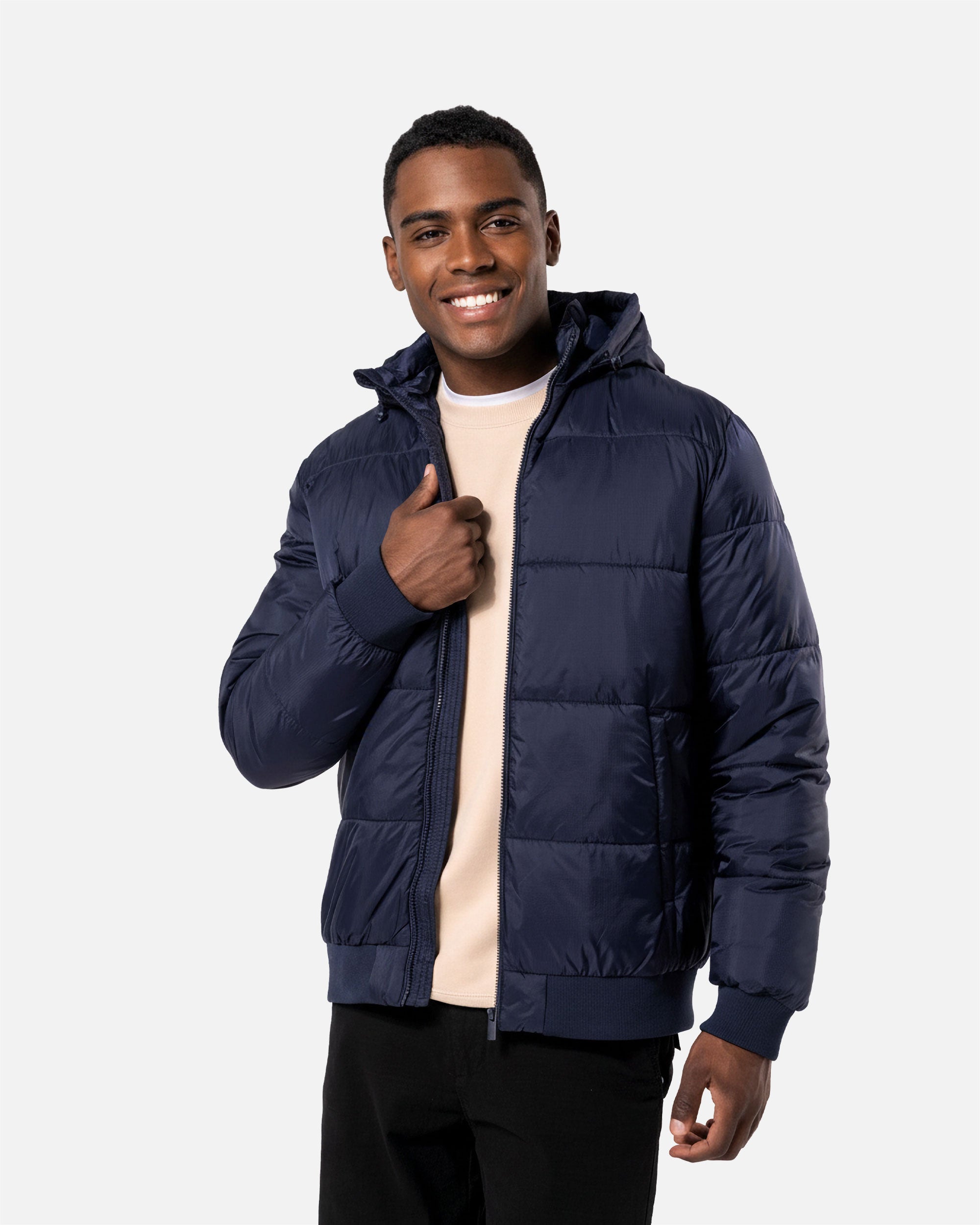 Unisex Ripstop Jacke mit Kapuze Navy Blue von VIVID