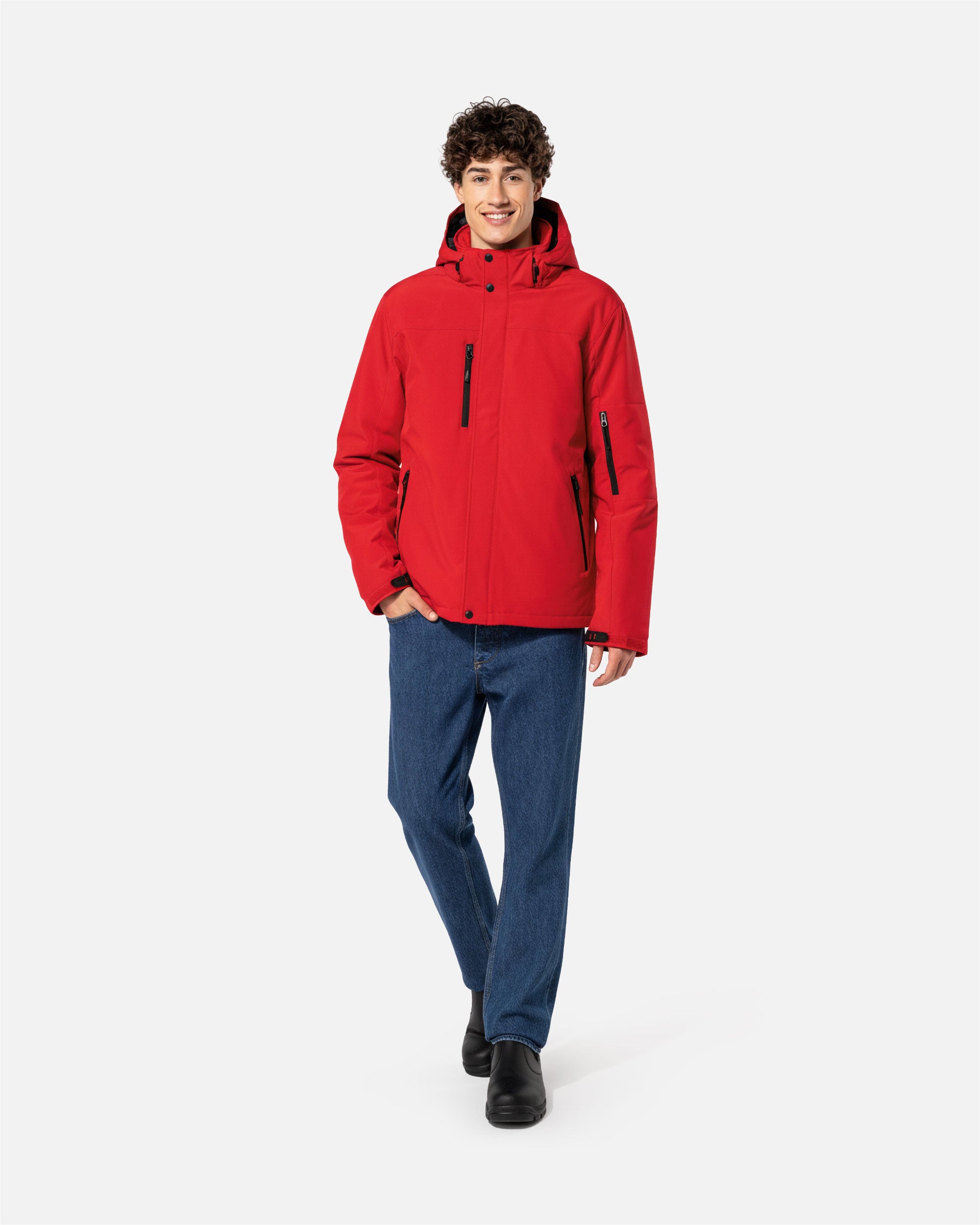 Herren Softshell Jacke 2.0 mit abnehmbarer Kapuze von VIVID