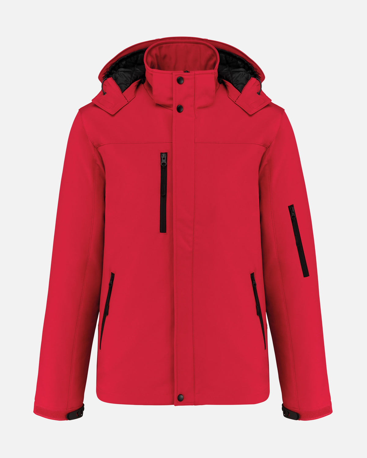 Herren Softshell Jacke 2.0 mit abnehmbarer Kapuze von VIVID