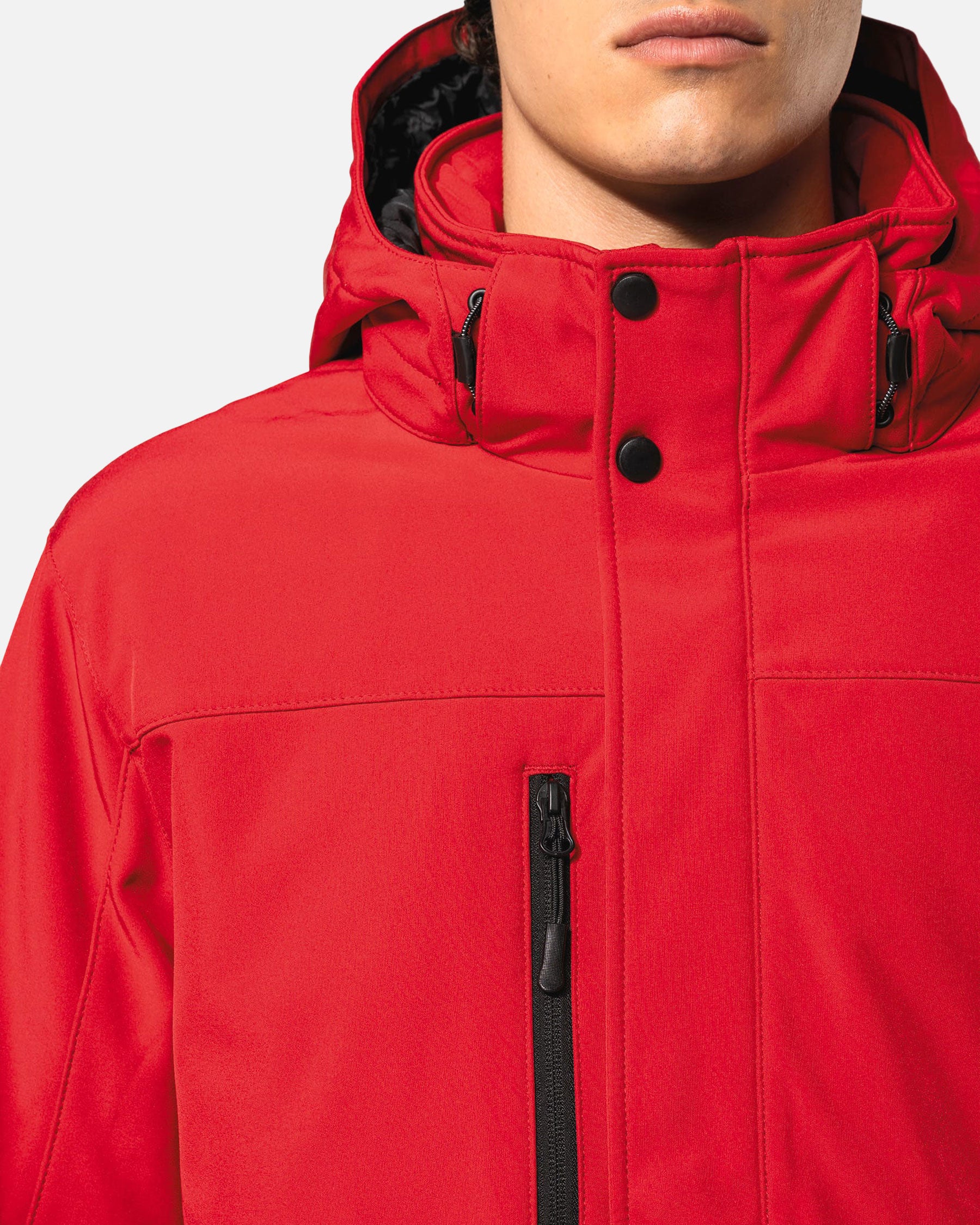 Herren Softshell Jacke 2.0 mit abnehmbarer Kapuze von VIVID