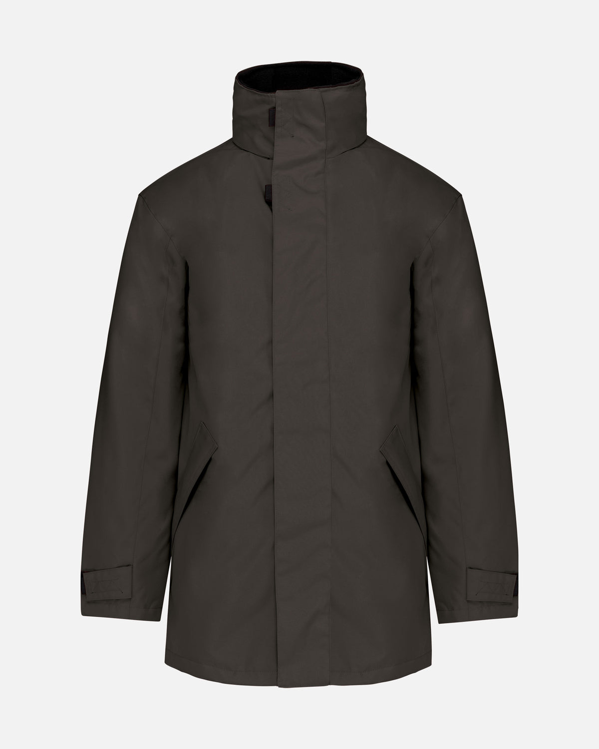 Herren Parka Jacke mit abnehmbarer Kapuze Charcoal von VIVID
