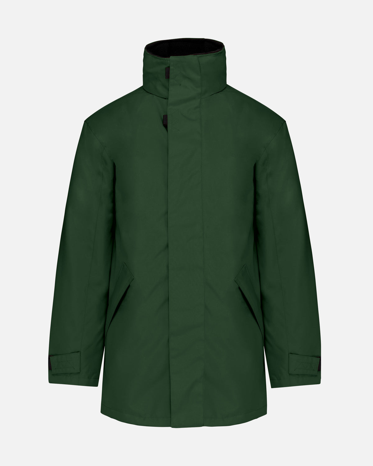 Herren Parka Jacke mit abnehmbarer Kapuze Forest Green von VIVID