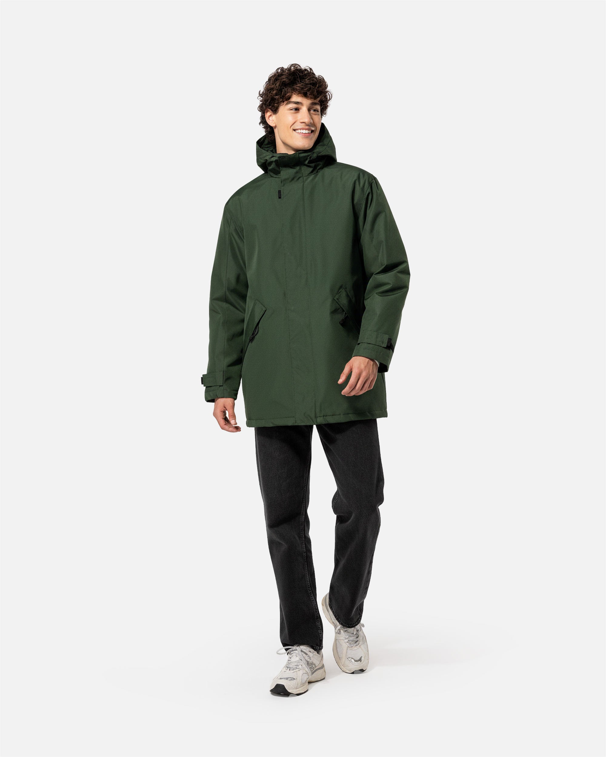 Herren Parka Jacke mit abnehmbarer Kapuze von VIVID