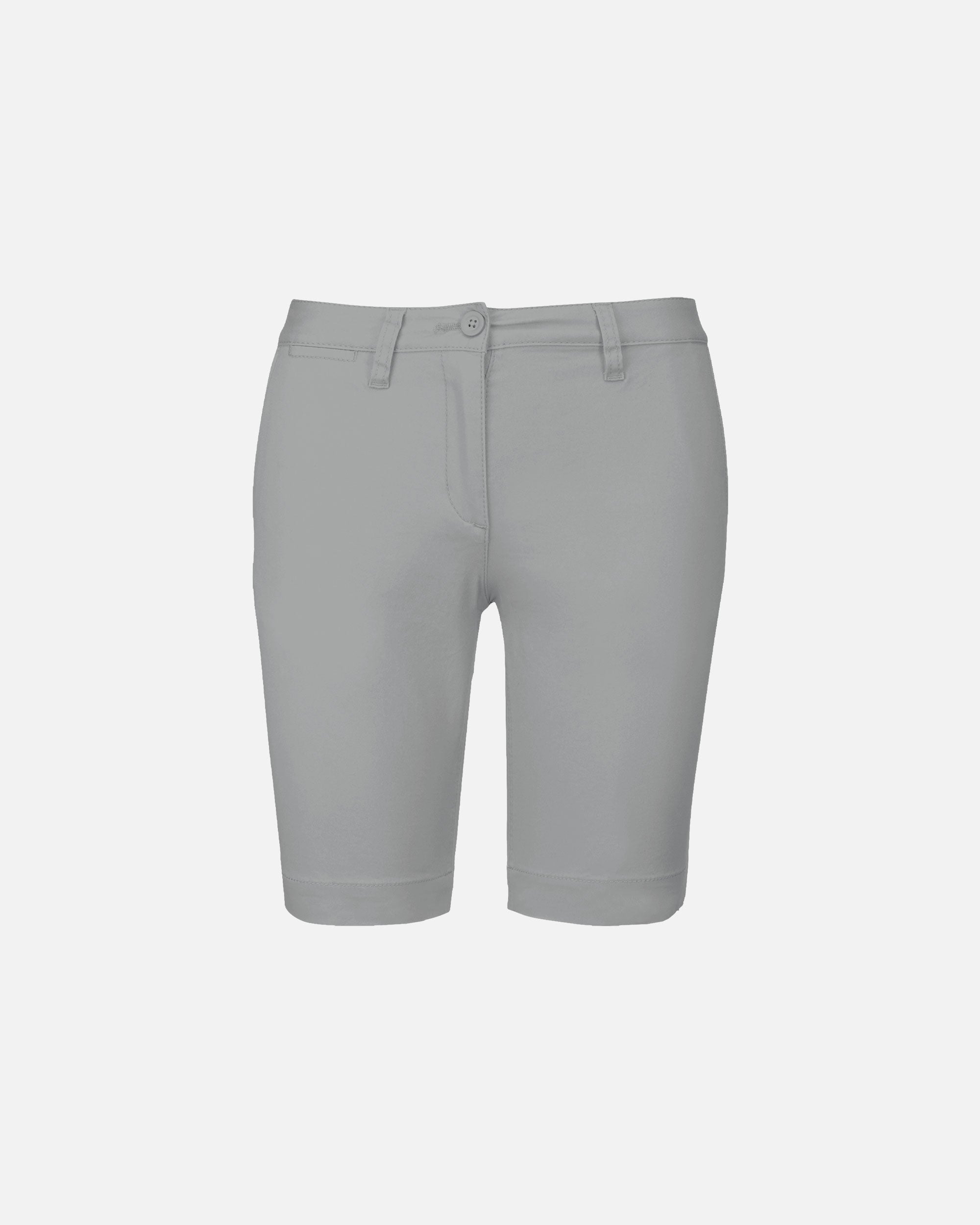 Damen Chino Bermuda Shorts Light Grey von VIVID