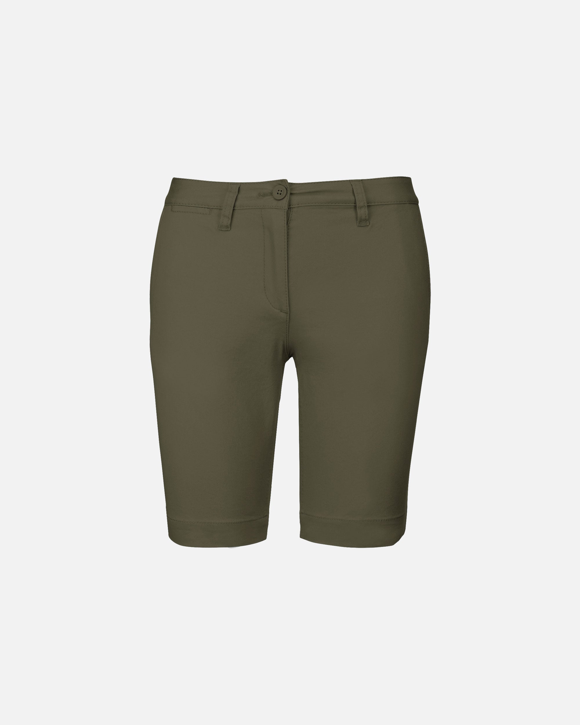 Damen Chino Bermuda Shorts Khaki von VIVID