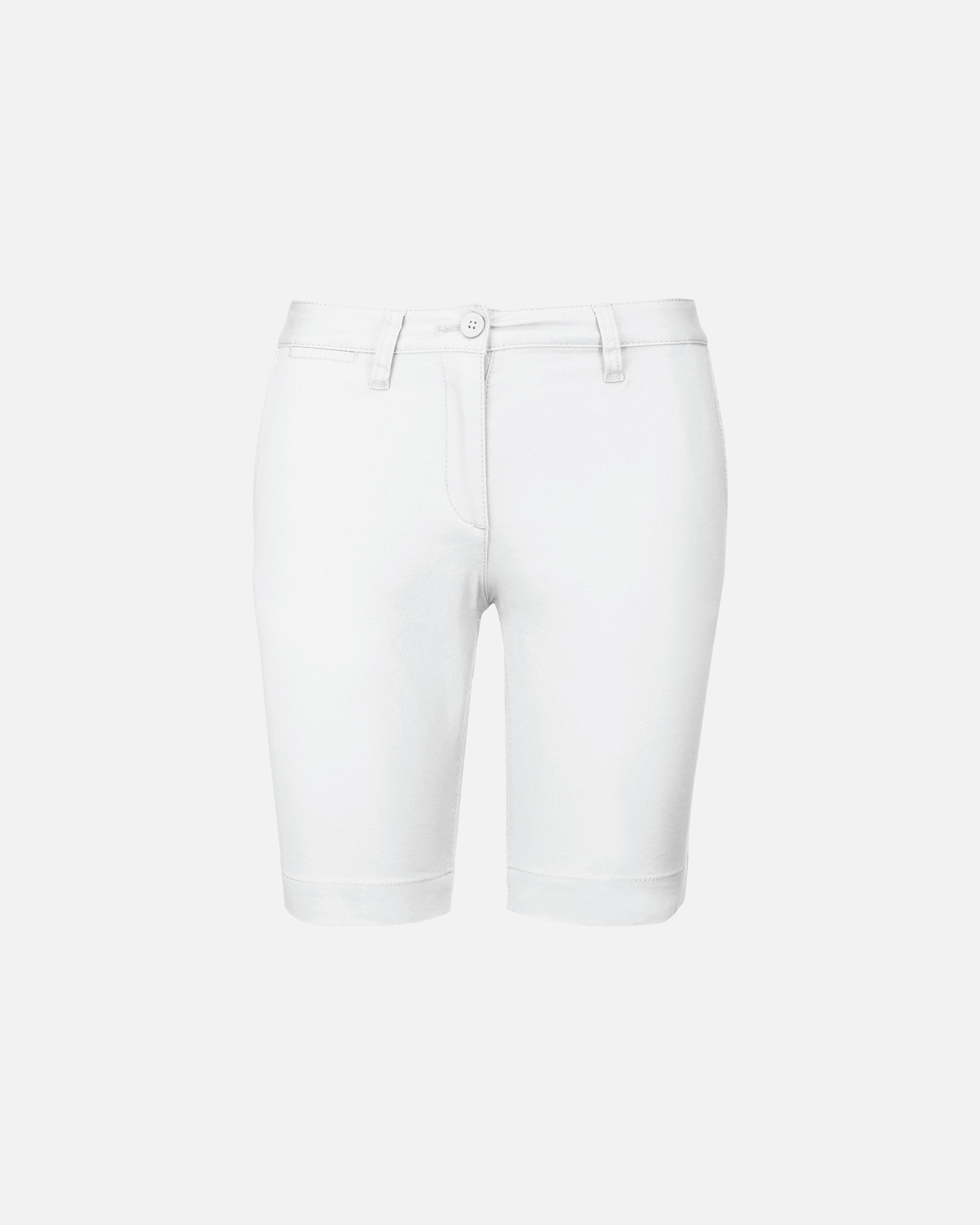 Damen Chino Bermuda Shorts White von VIVID