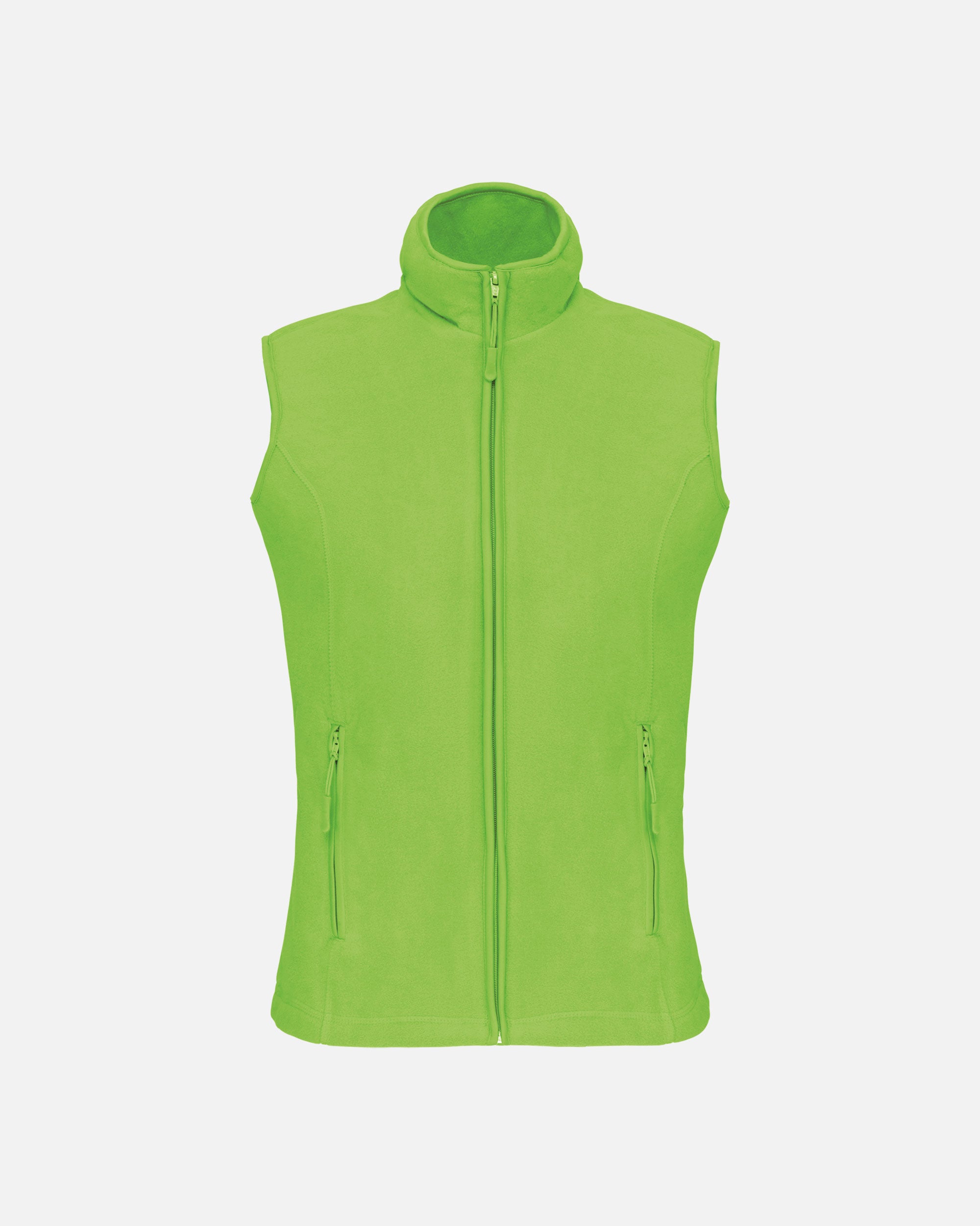 Damen Mikrofleece Weste Lime Green von VIVID