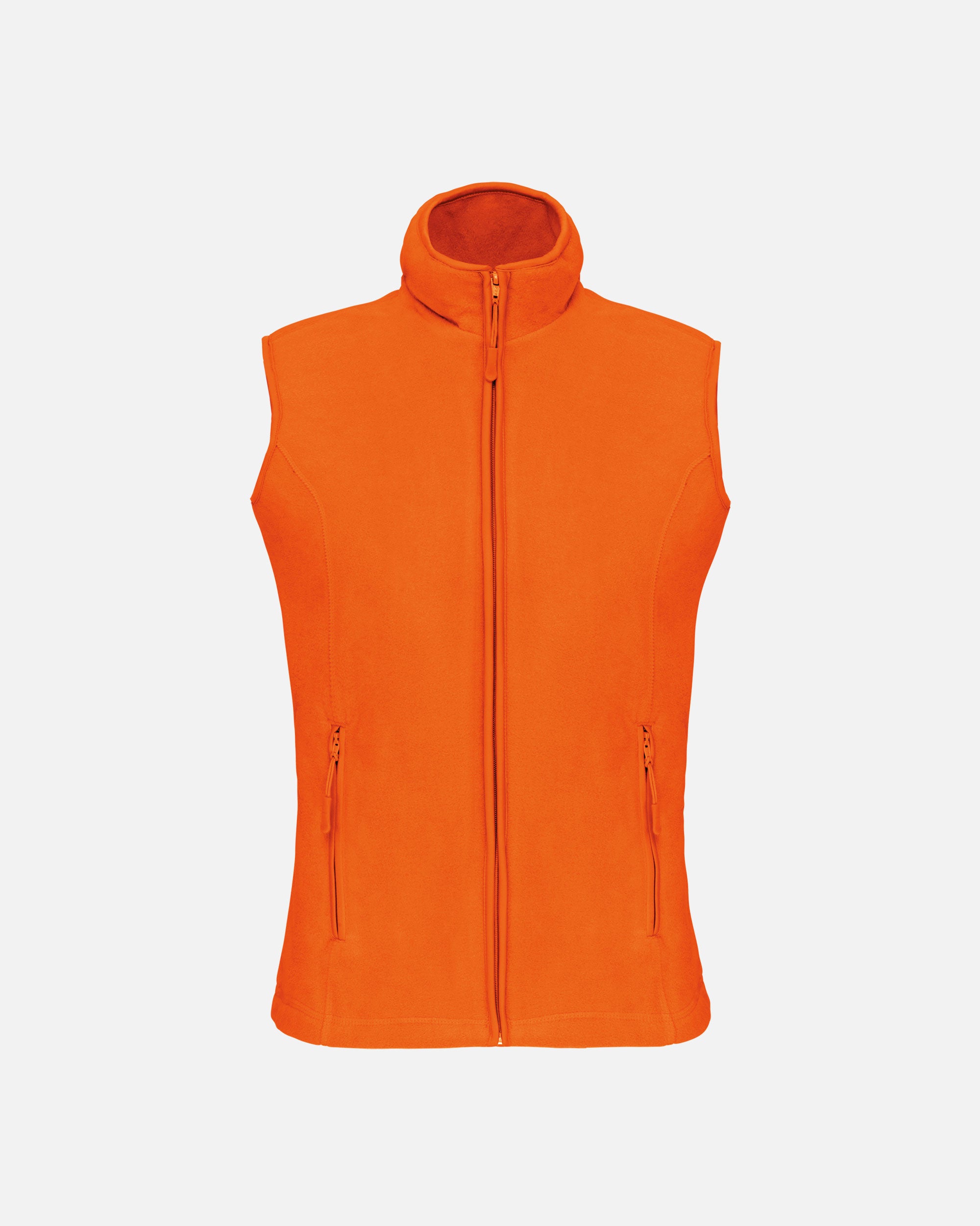 Damen Mikrofleece Weste Orange von VIVID