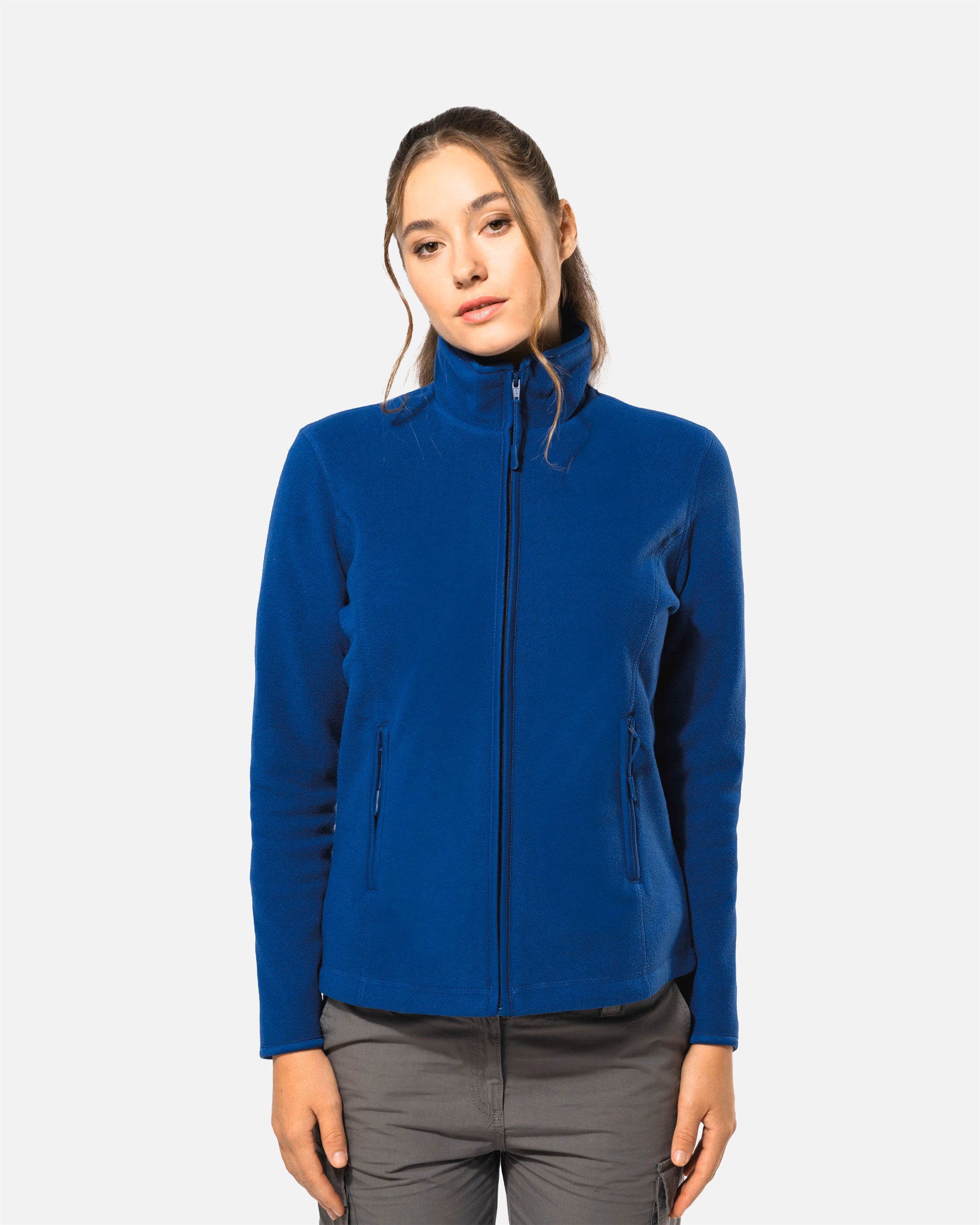 Damen Mikrofleece Jacke Royal Blue von VIVID