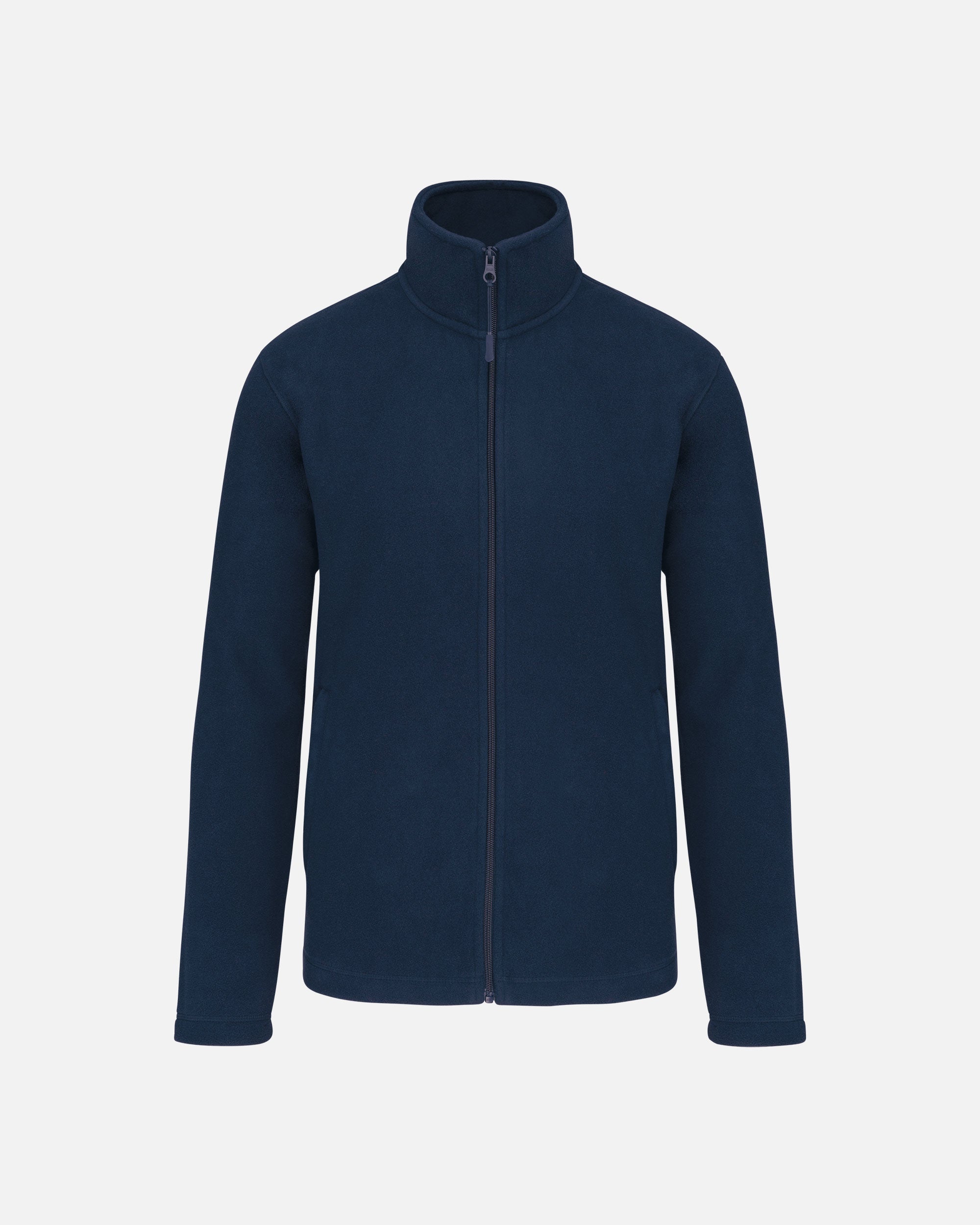 Klassische Unisex Mikrofleece Jacke Navy Blue von VIVID